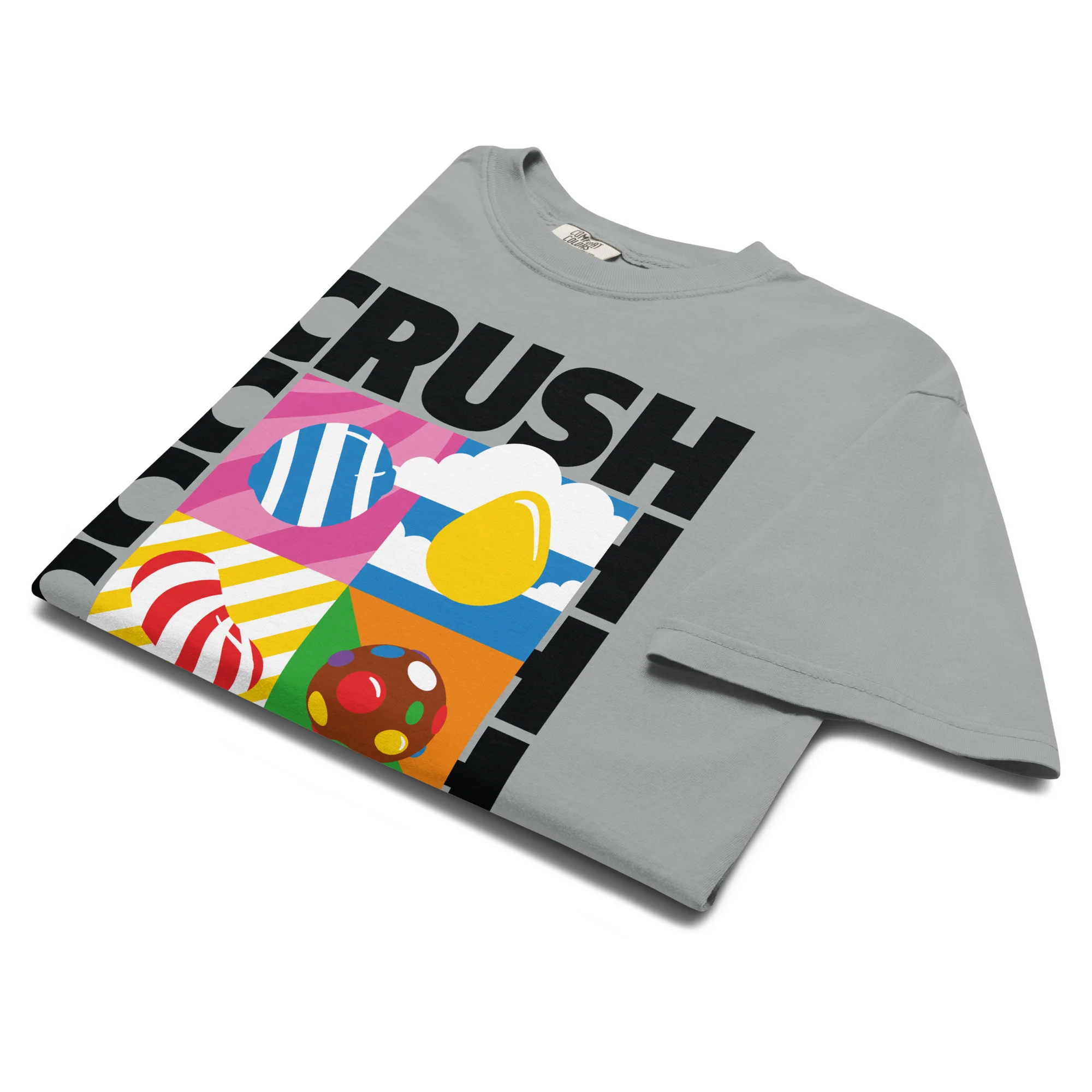 Candy Crush Comfort Colors T-Shirt Crush, Crush, Crush - Image 3