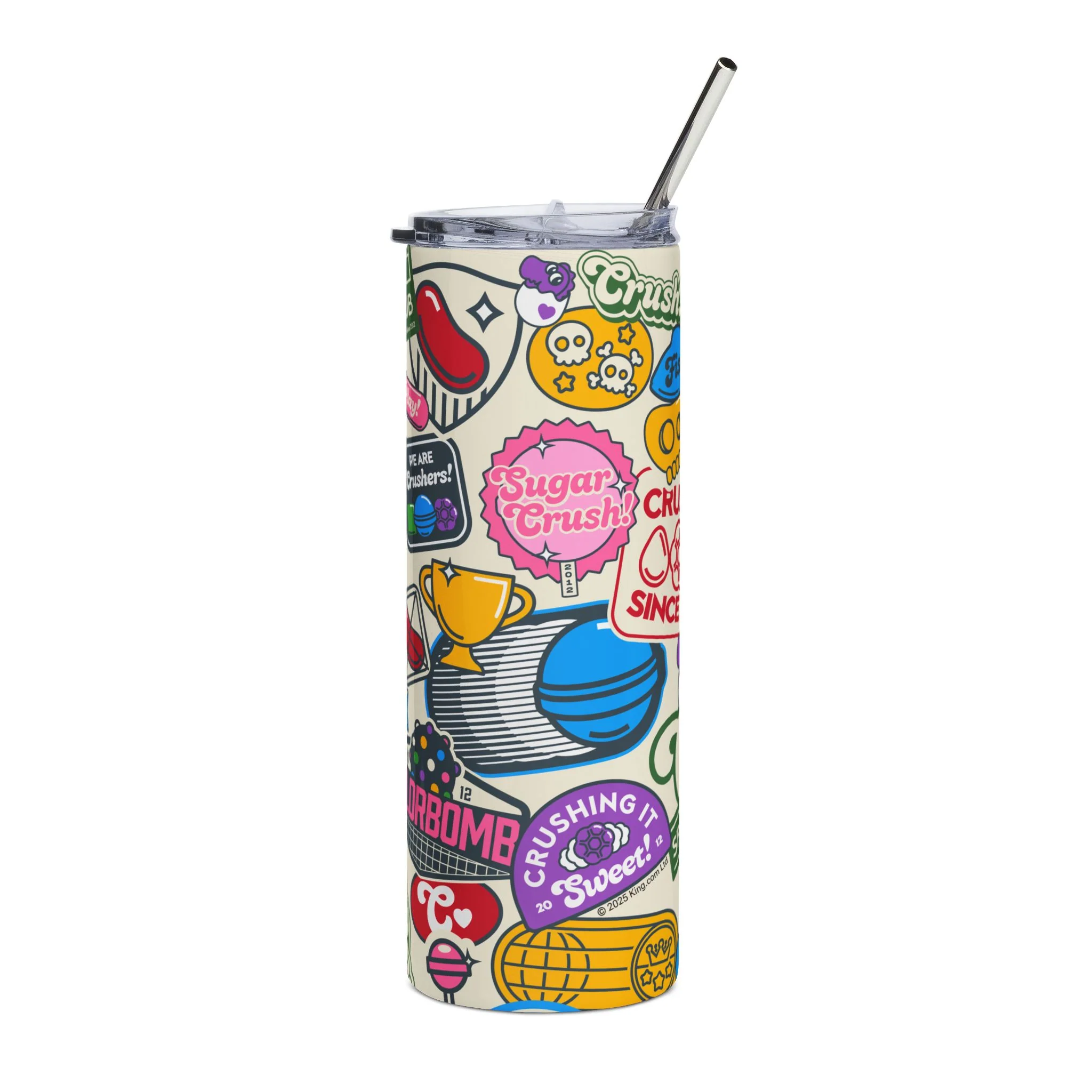 Candy Crush Sports Club Patches Stainless Steel Tumbler - Image 4