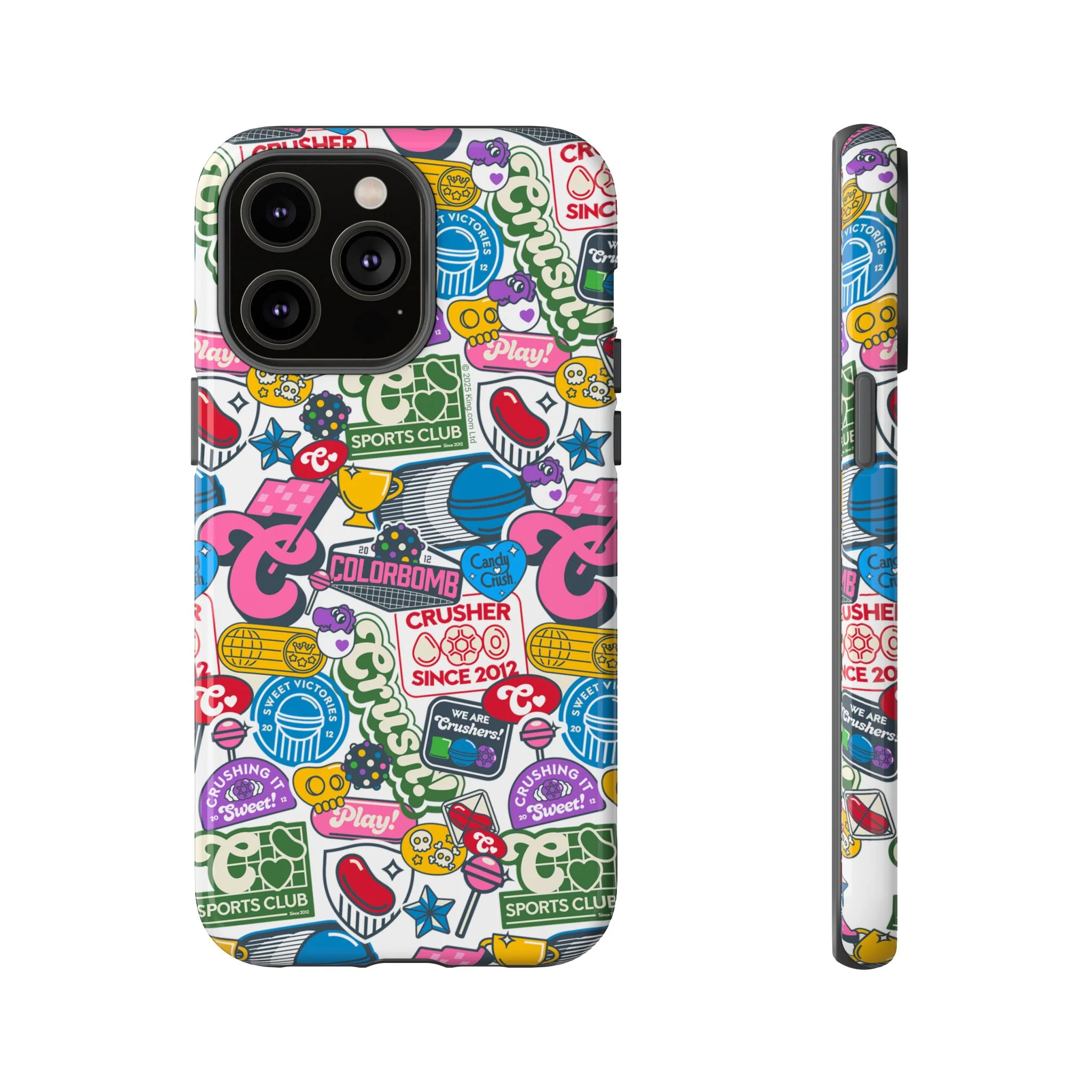 Candy Crush Sports Club Patches Tough Phone Case - Image 12