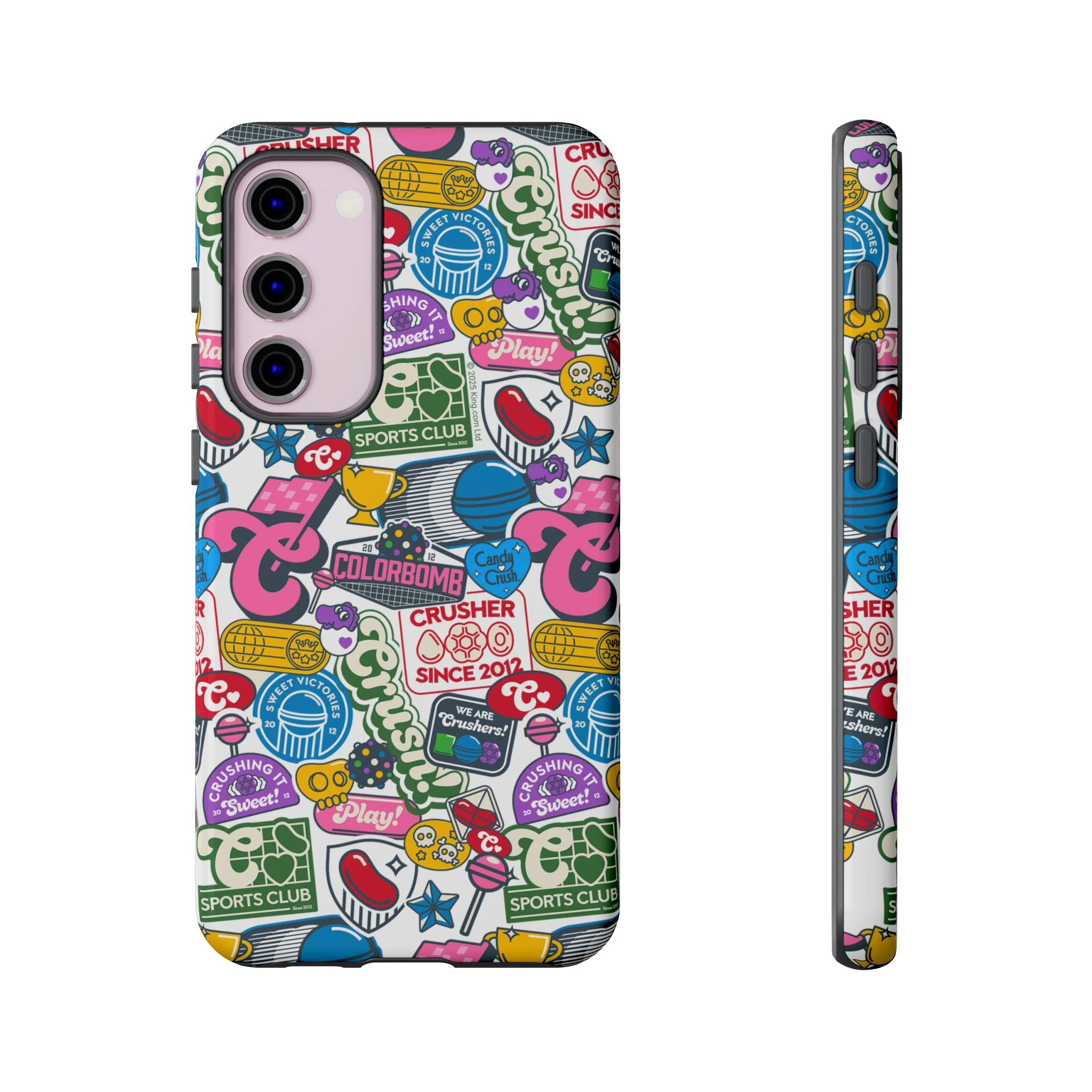 Candy Crush Sports Club Patches Tough Phone Case - Image 14