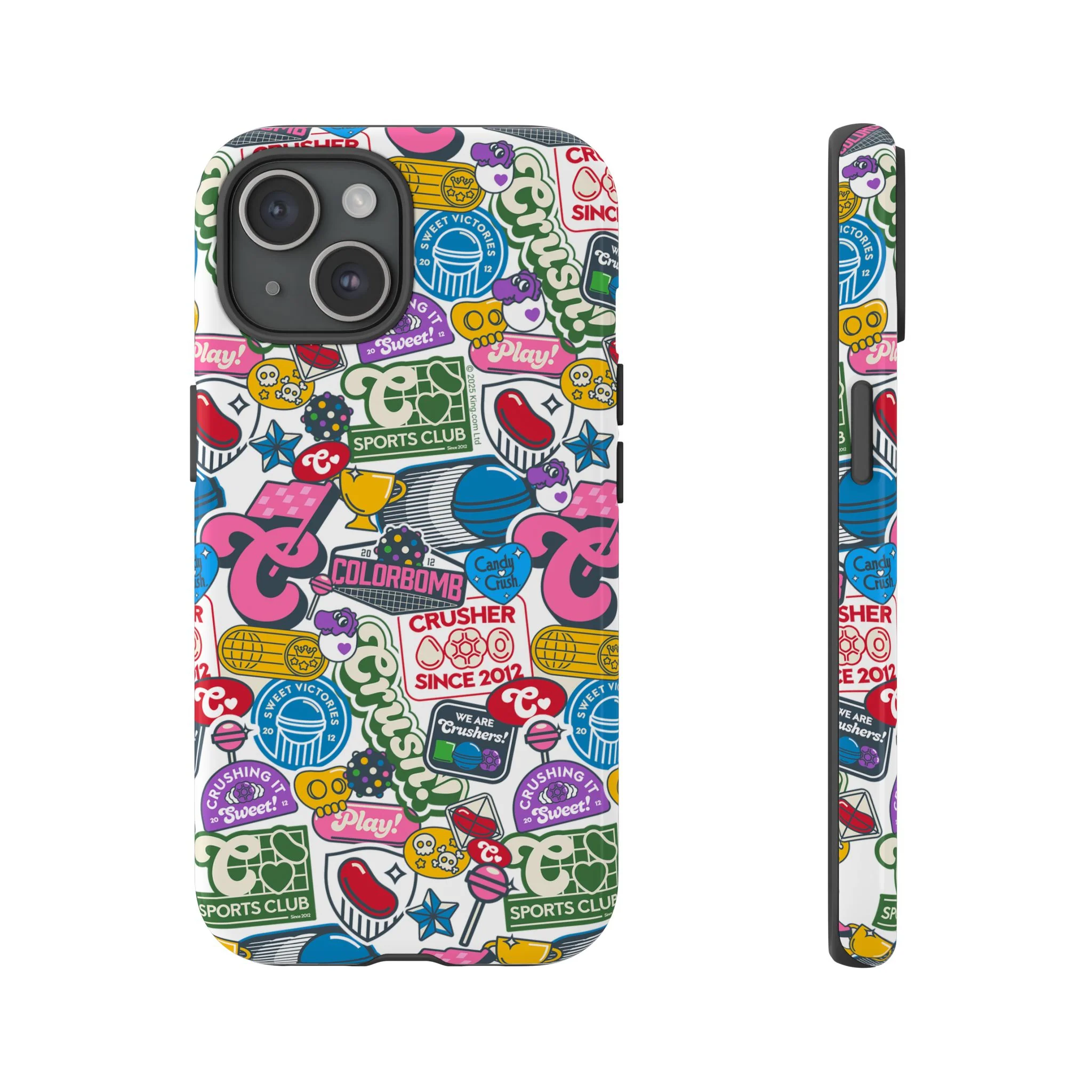 Candy Crush Sports Club Patches Tough Phone Case - Image 18