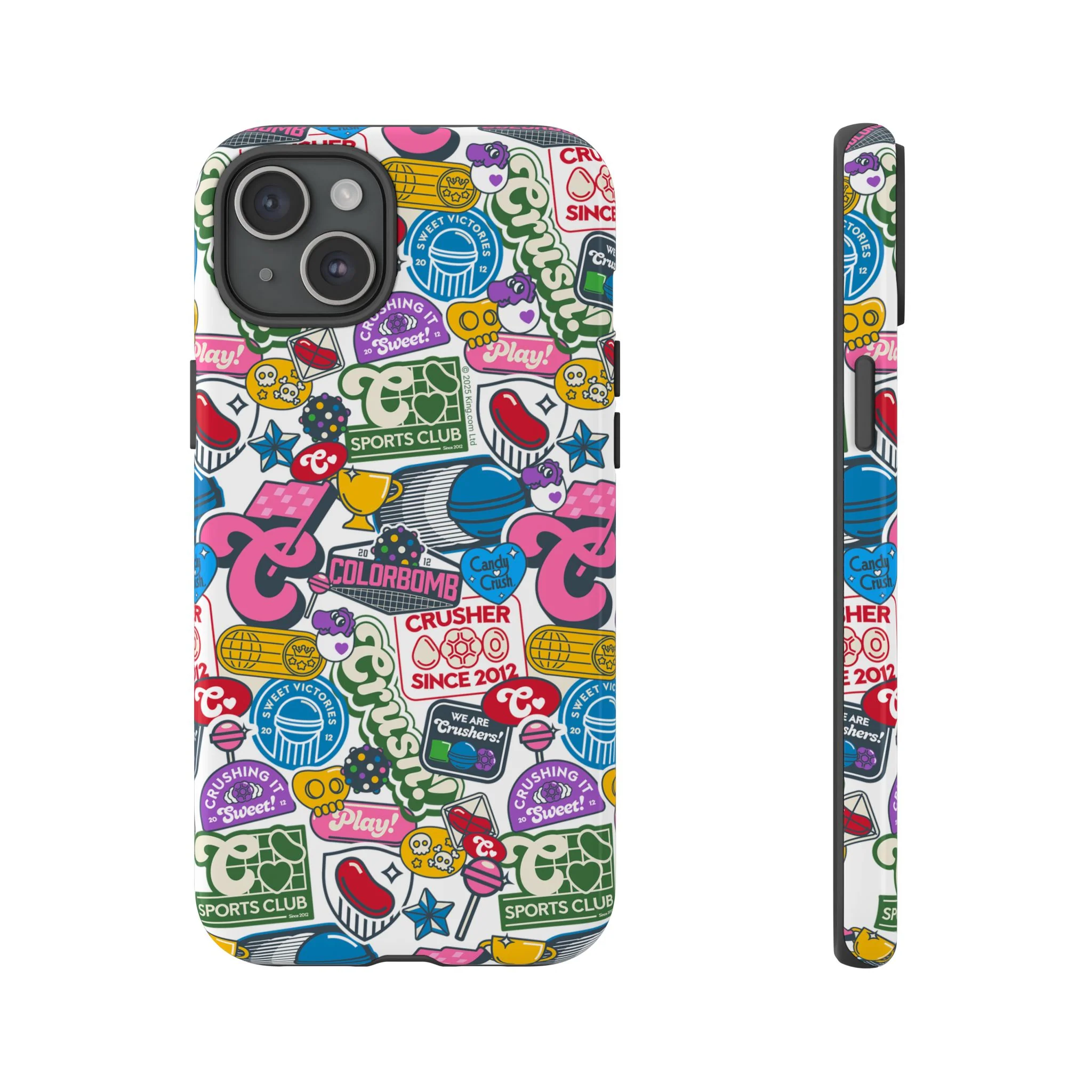 Candy Crush Sports Club Patches Tough Phone Case - Image 19