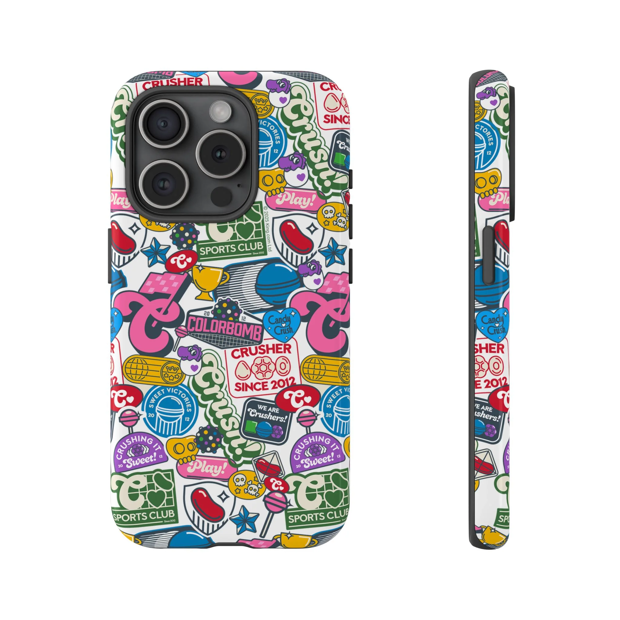 Candy Crush Sports Club Patches Tough Phone Case - Image 20