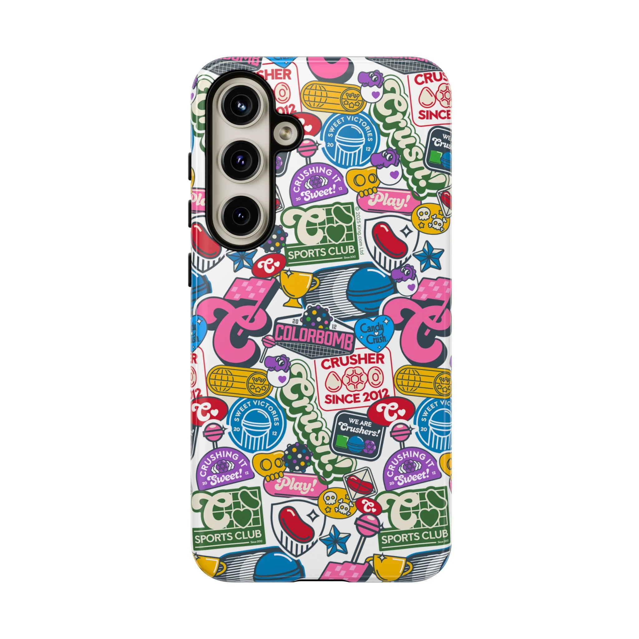 Candy Crush Sports Club Patches Tough Phone Case - Image 23