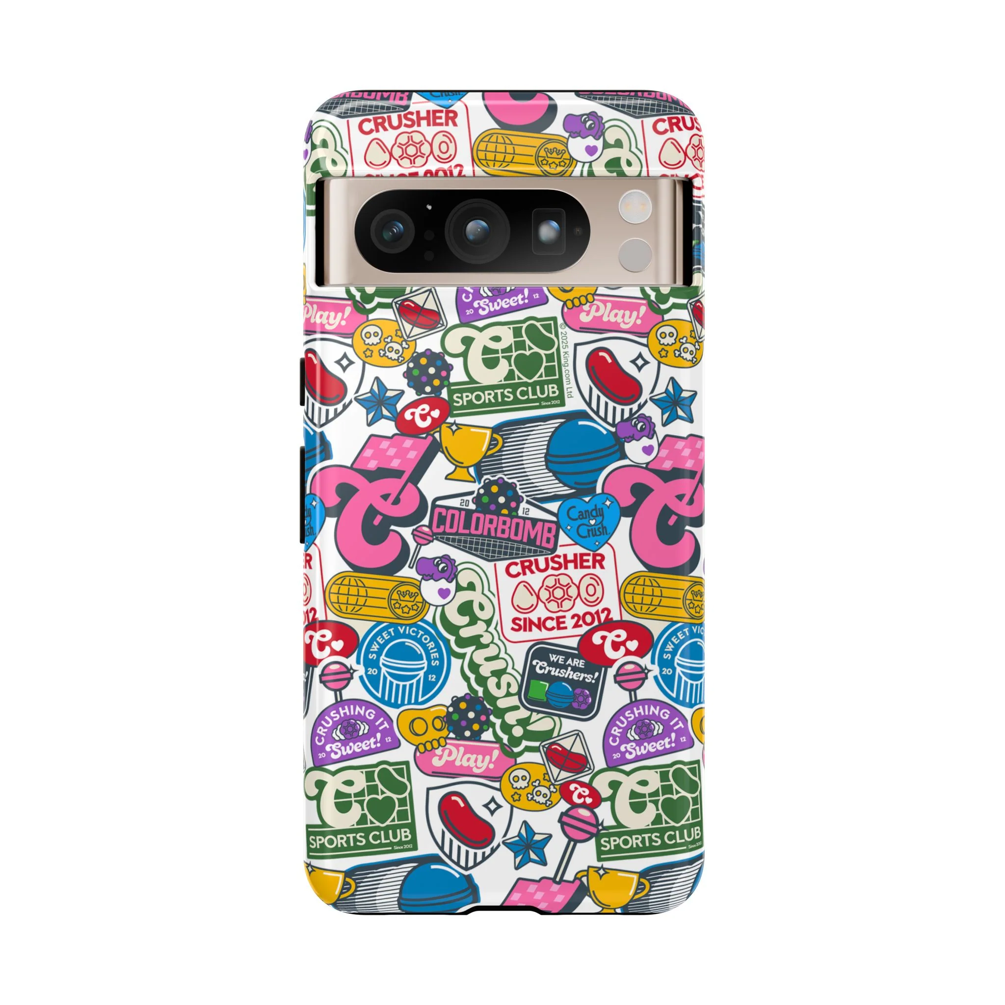 Candy Crush Sports Club Patches Tough Phone Case - Image 25
