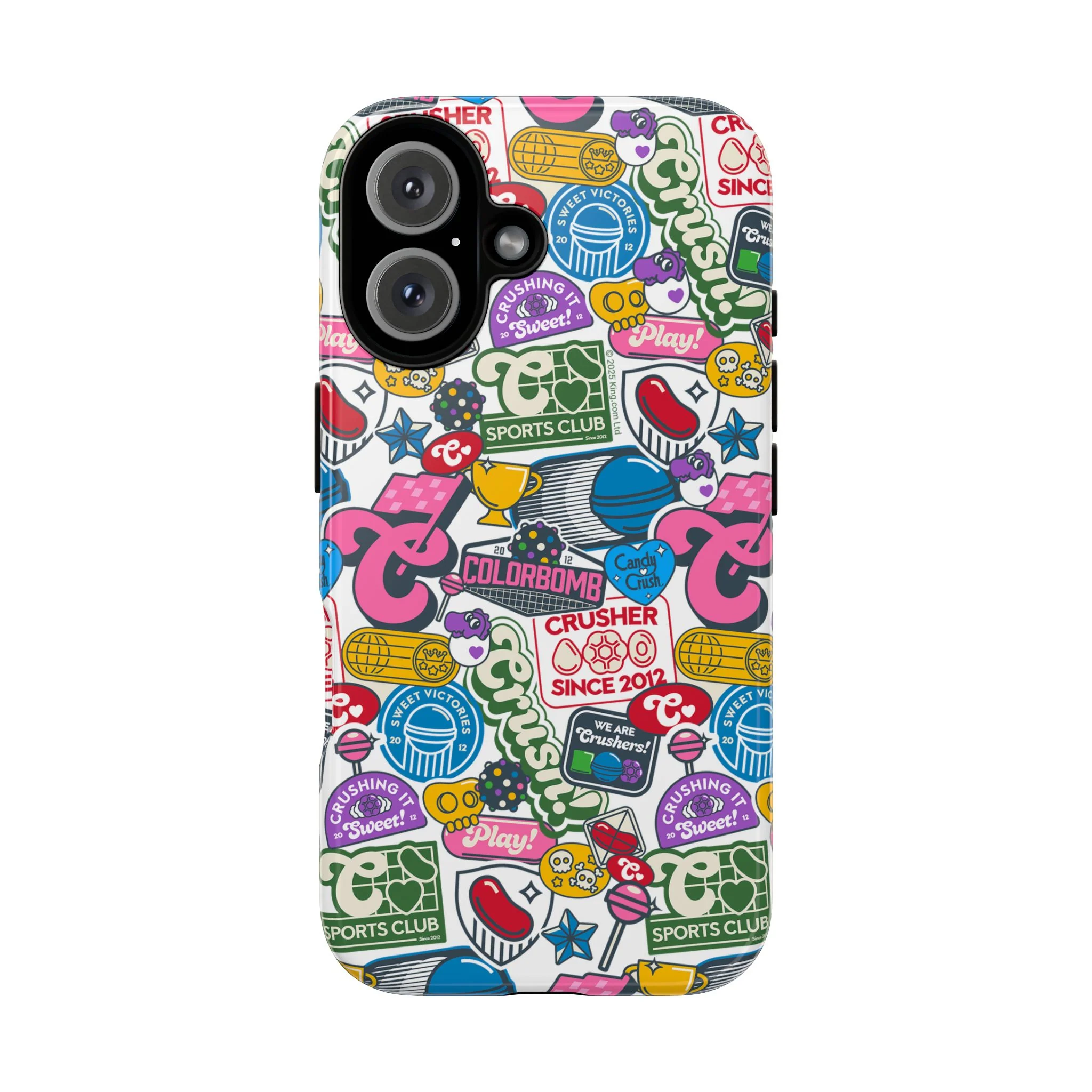 Candy Crush Sports Club Patches Tough Phone Case - Image 27