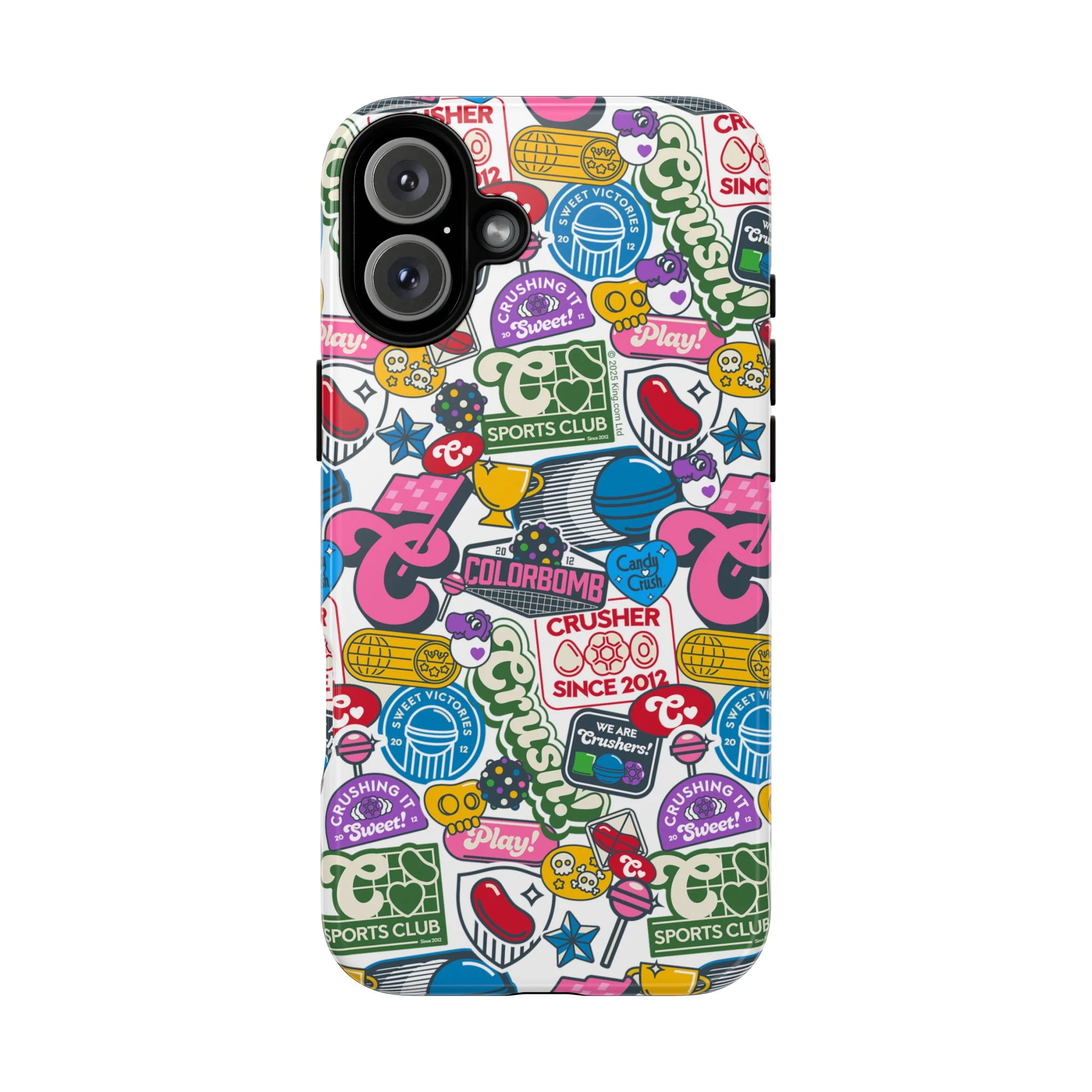 Candy Crush Sports Club Patches Tough Phone Case - Image 28