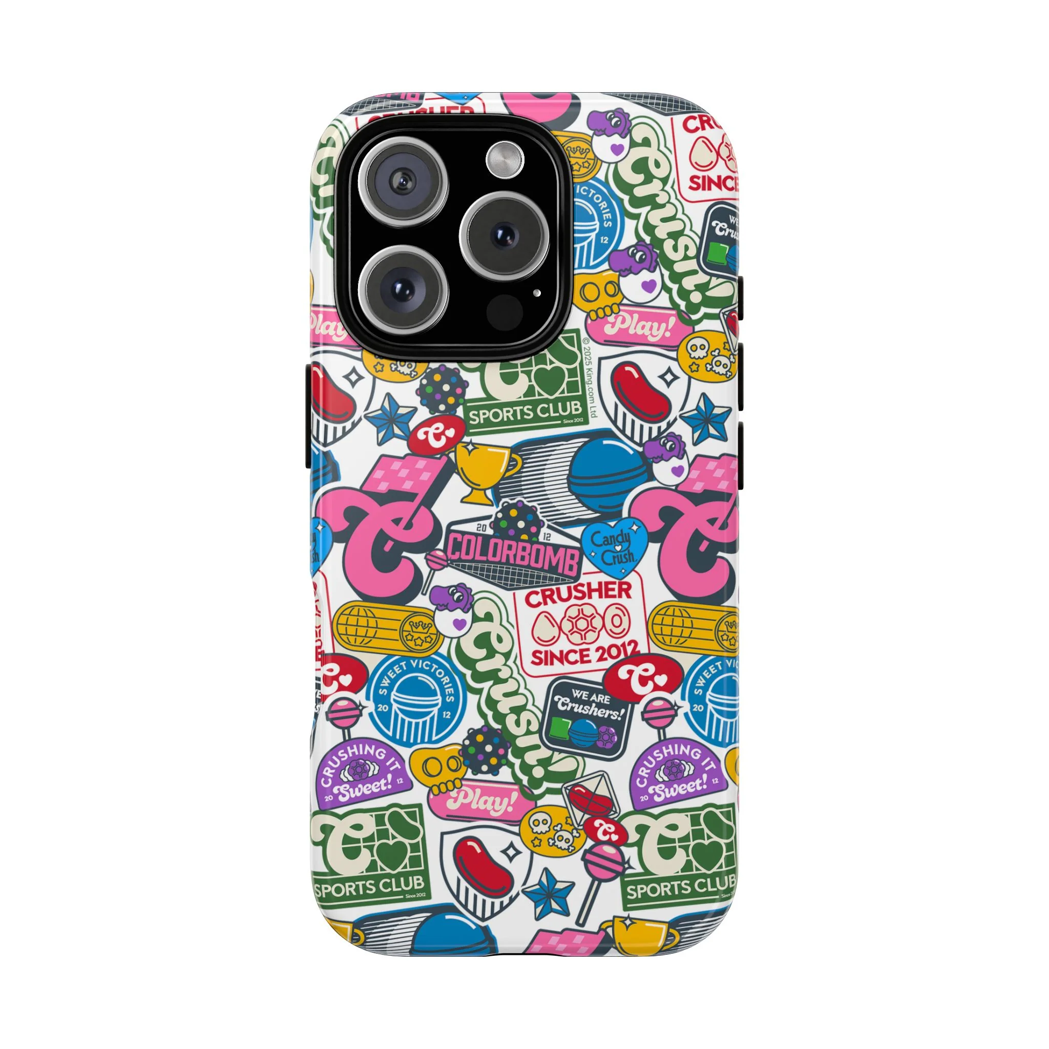 Candy Crush Sports Club Patches Tough Phone Case - Image 29