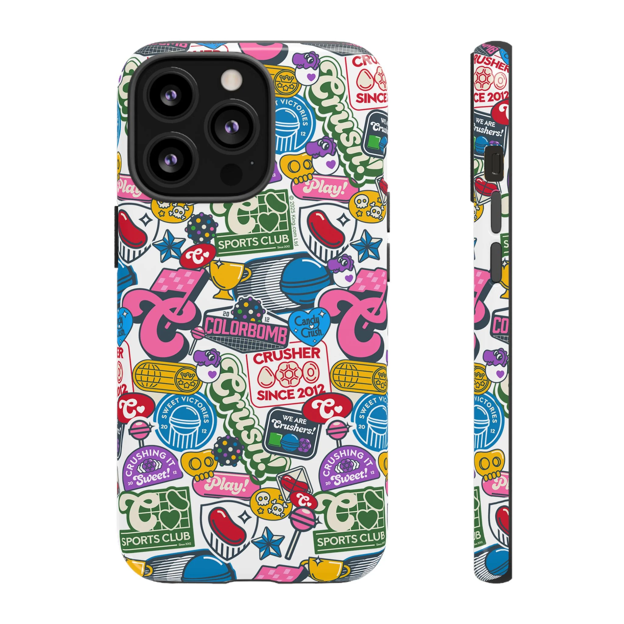Candy Crush Sports Club Patches Tough Phone Case - Image 3
