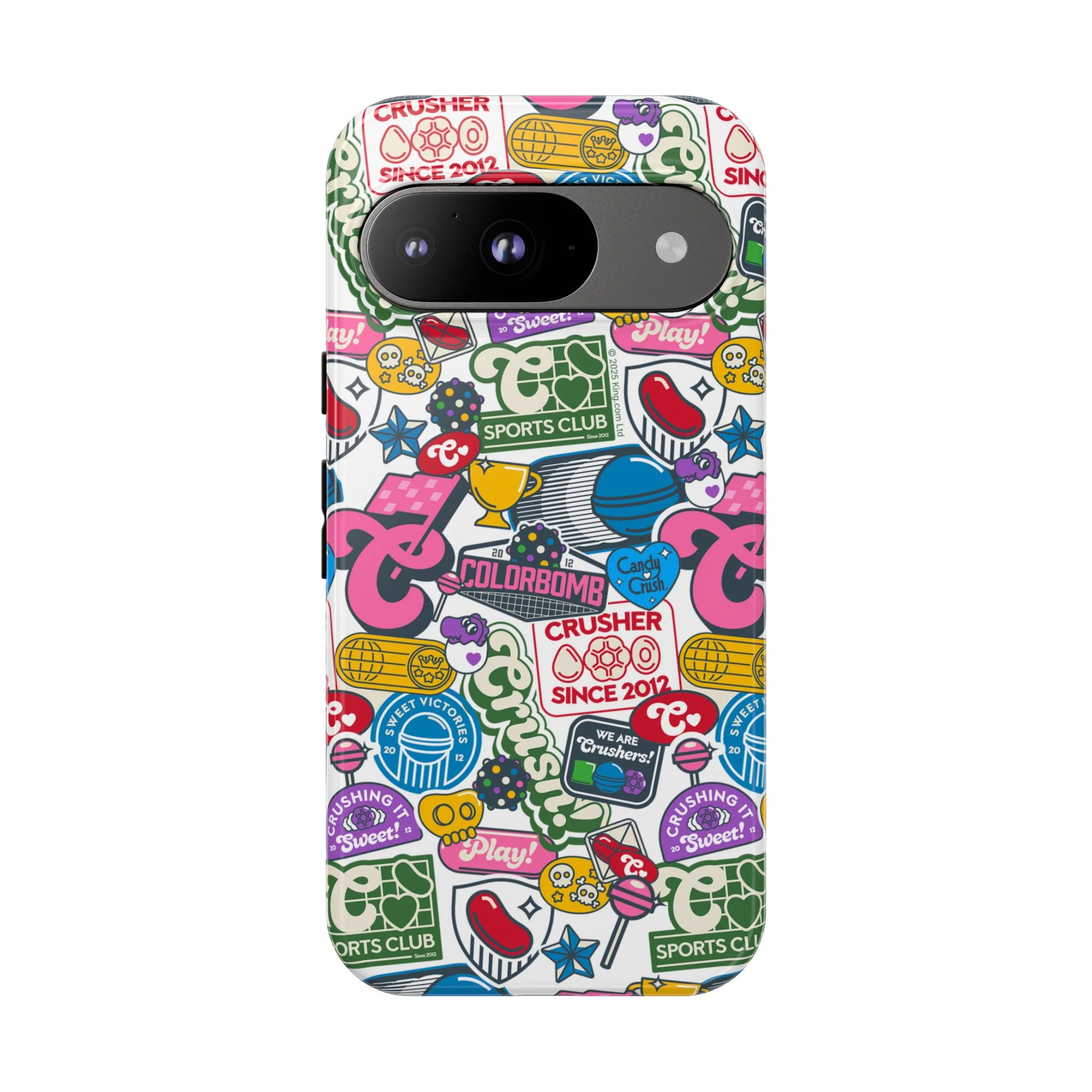 Candy Crush Sports Club Patches Tough Phone Case - Image 31