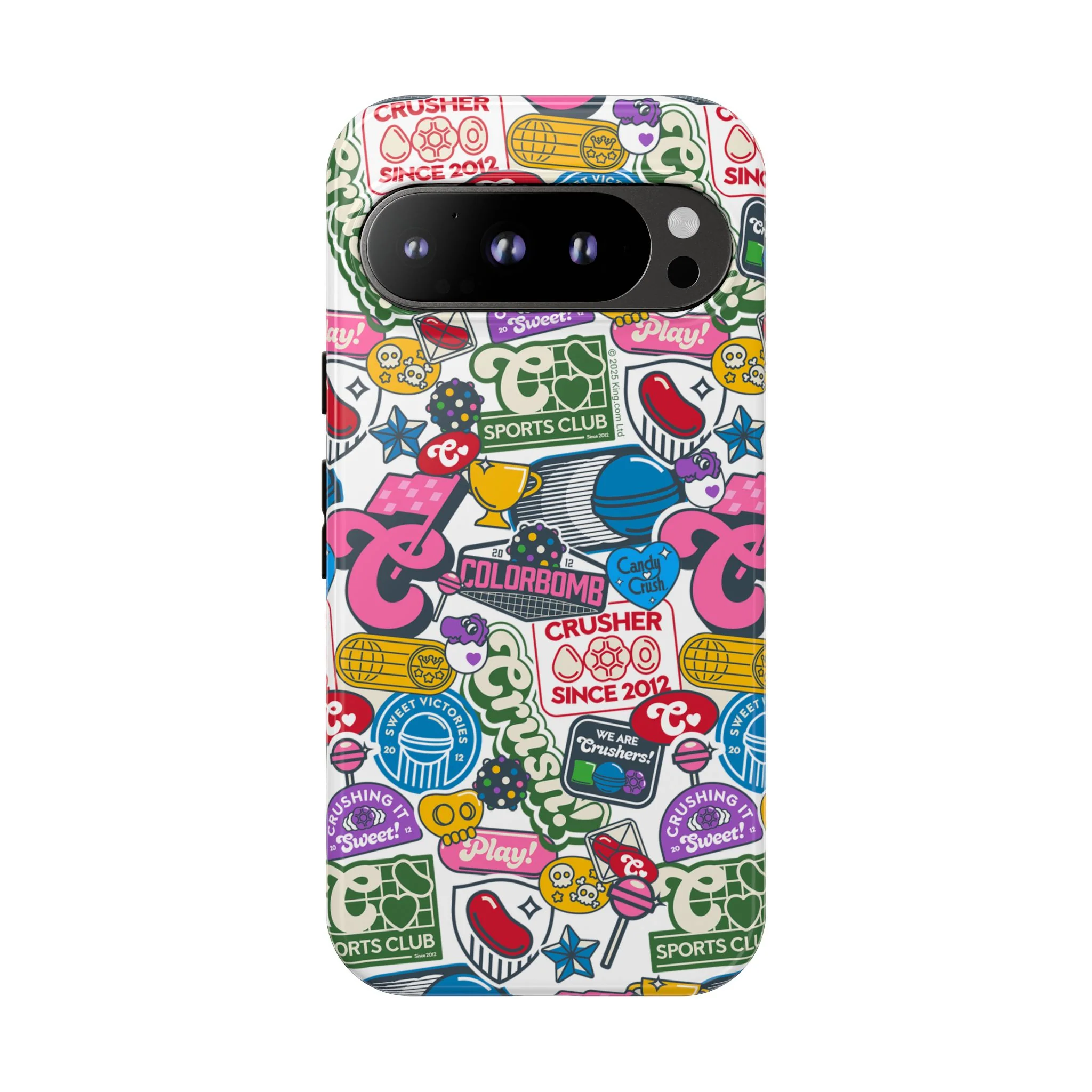 Candy Crush Sports Club Patches Tough Phone Case - Image 32