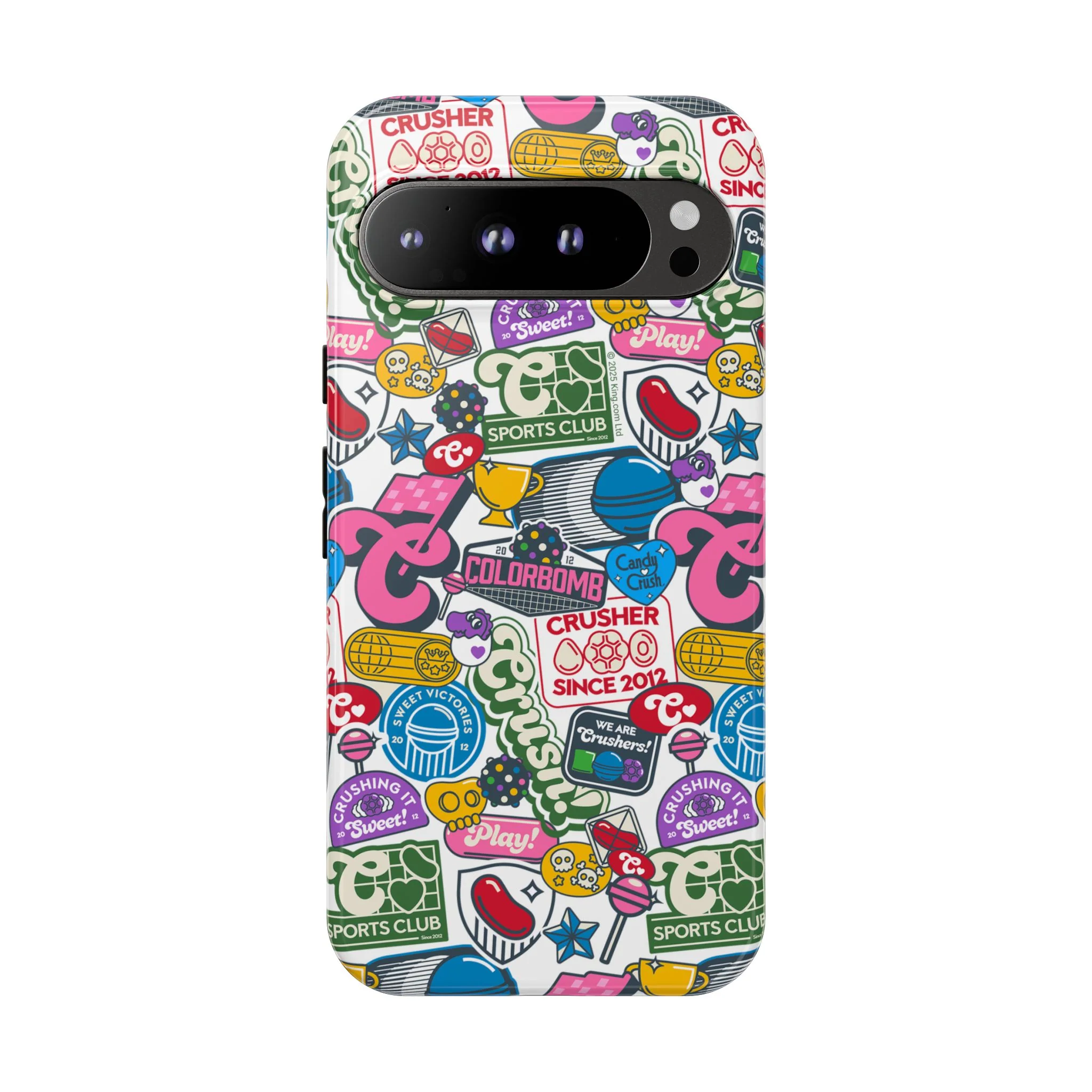Candy Crush Sports Club Patches Tough Phone Case - Image 33