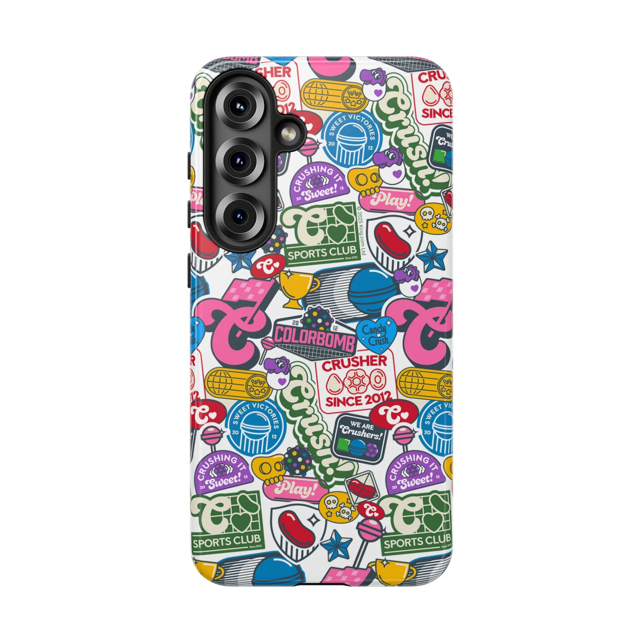 Candy Crush Sports Club Patches Tough Phone Case - Image 35