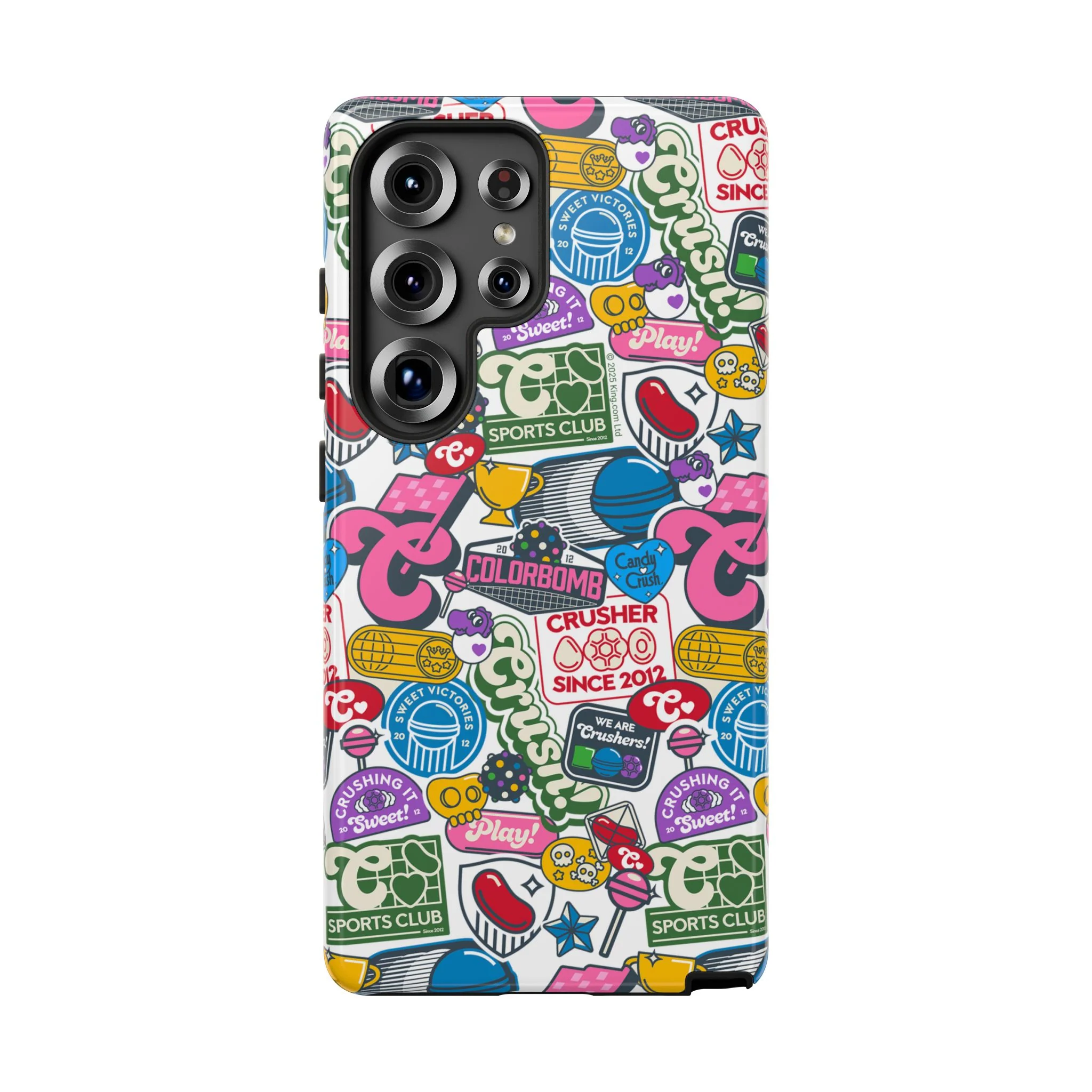 Candy Crush Sports Club Patches Tough Phone Case - Image 36