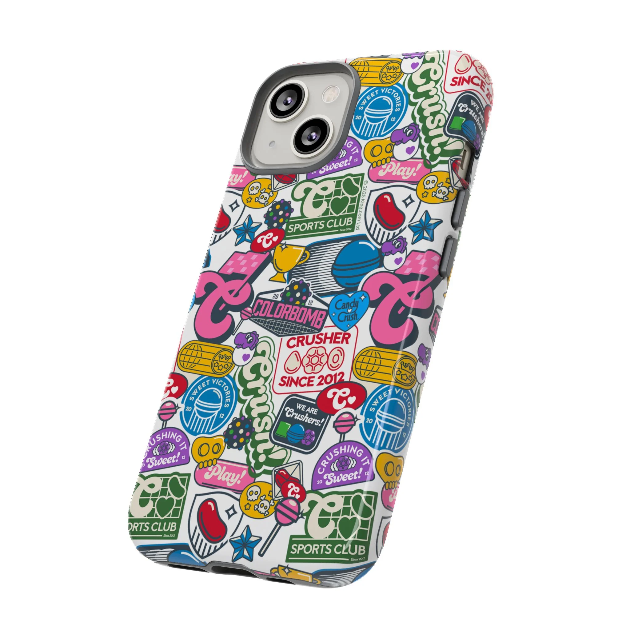 Candy Crush Sports Club Patches Tough Phone Case - Image 37