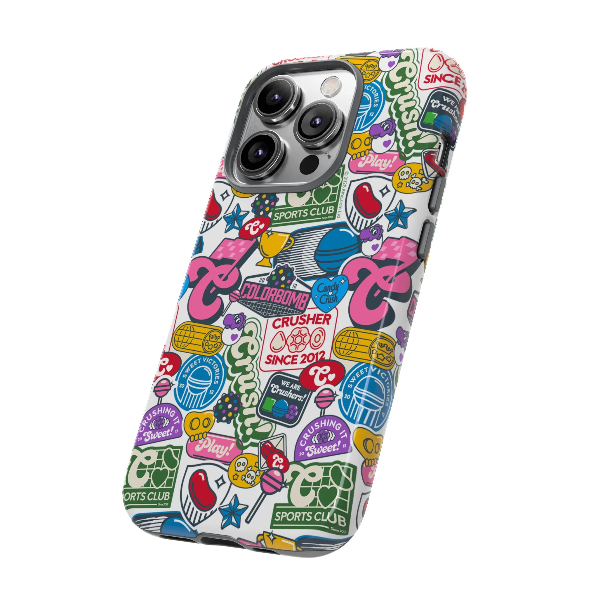 Candy Crush Sports Club Patches Tough Phone Case - Image 39