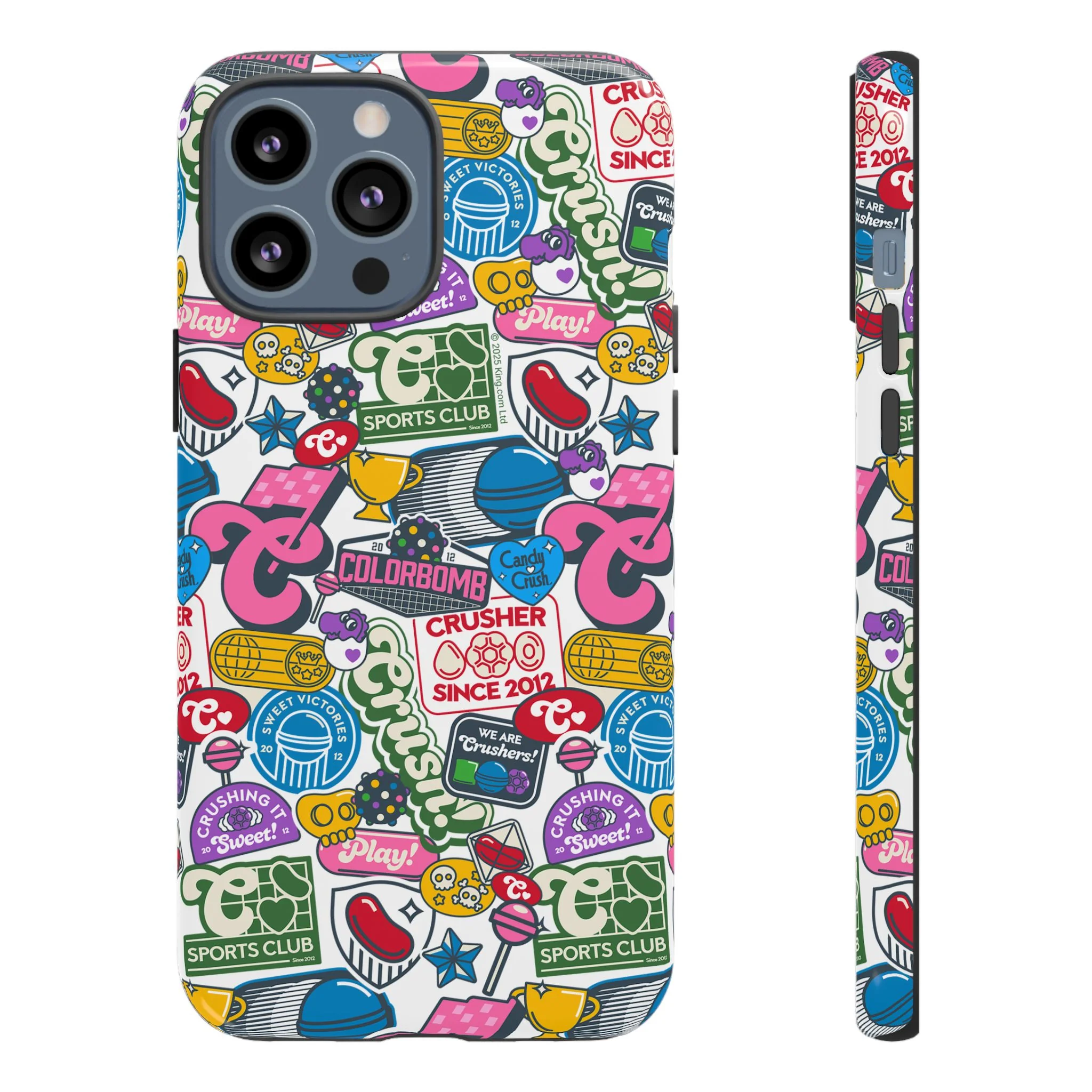 Candy Crush Sports Club Patches Tough Phone Case - Image 4