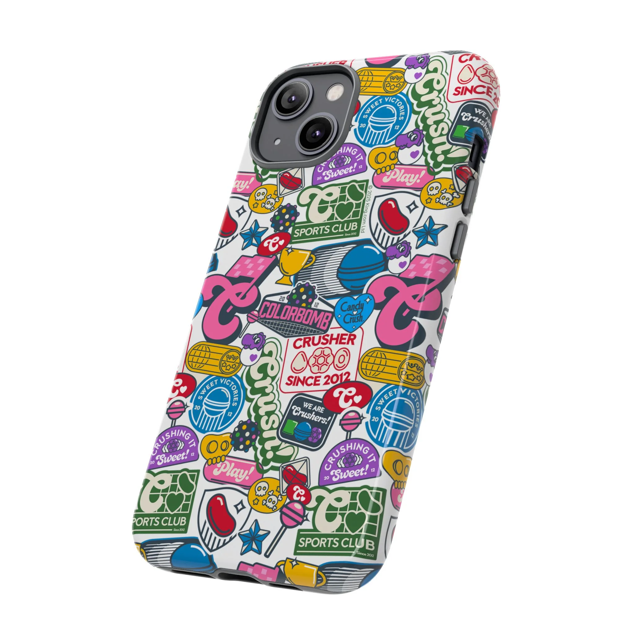 Candy Crush Sports Club Patches Tough Phone Case - Image 41