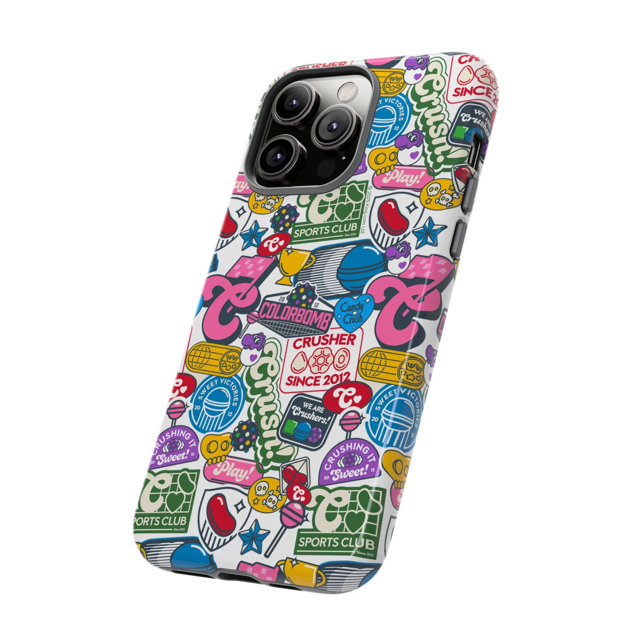 Candy Crush Sports Club Patches Tough Phone Case - Image 43