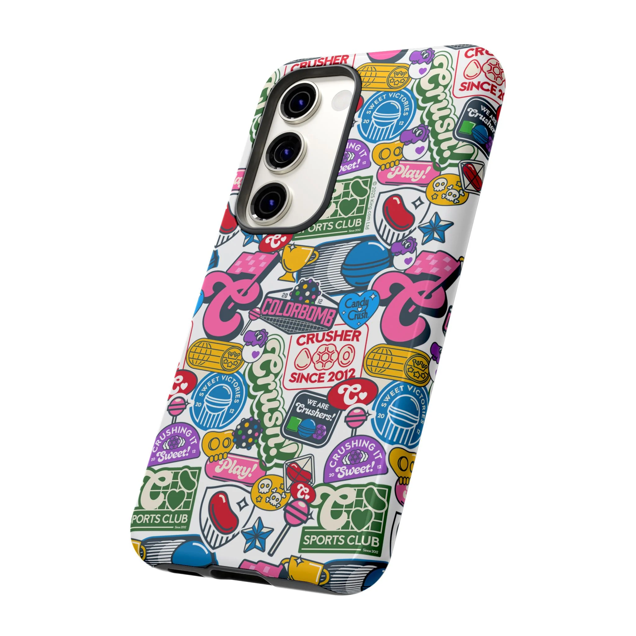 Candy Crush Sports Club Patches Tough Phone Case - Image 45