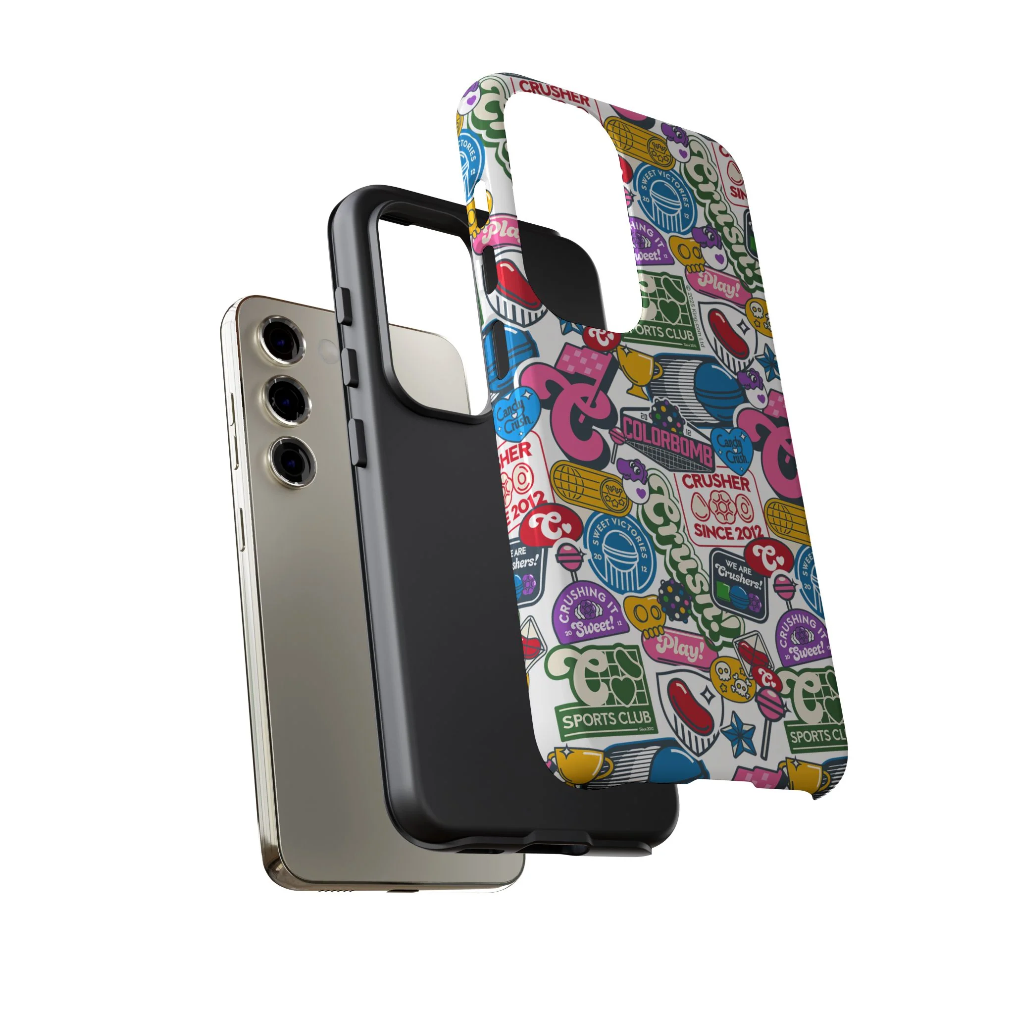 Candy Crush Sports Club Patches Tough Phone Case - Image 46