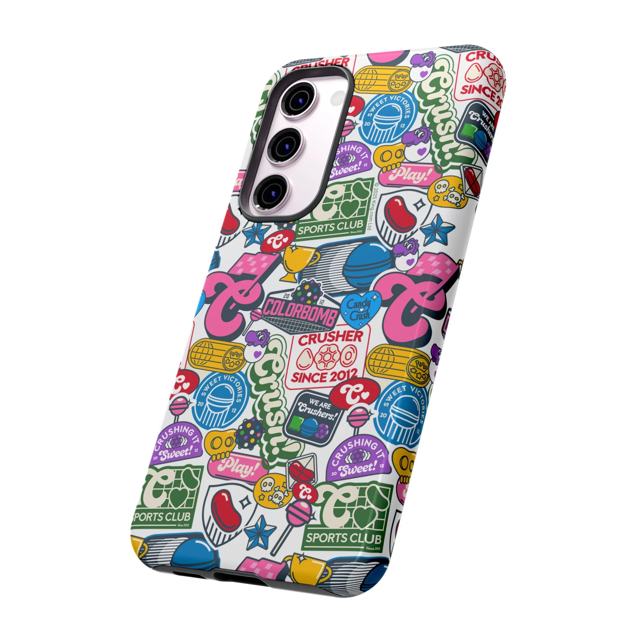 Candy Crush Sports Club Patches Tough Phone Case - Image 47