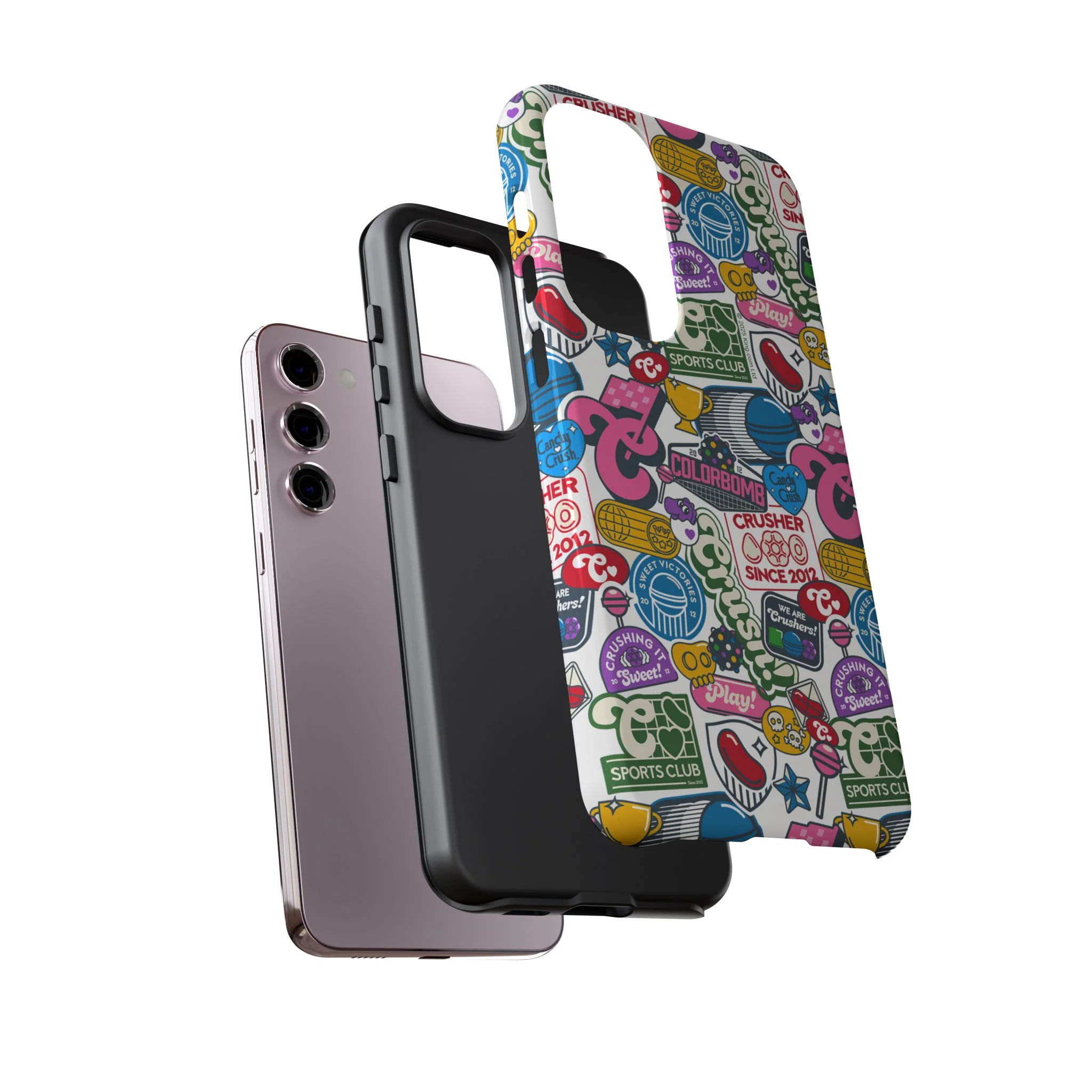 Candy Crush Sports Club Patches Tough Phone Case - Image 48
