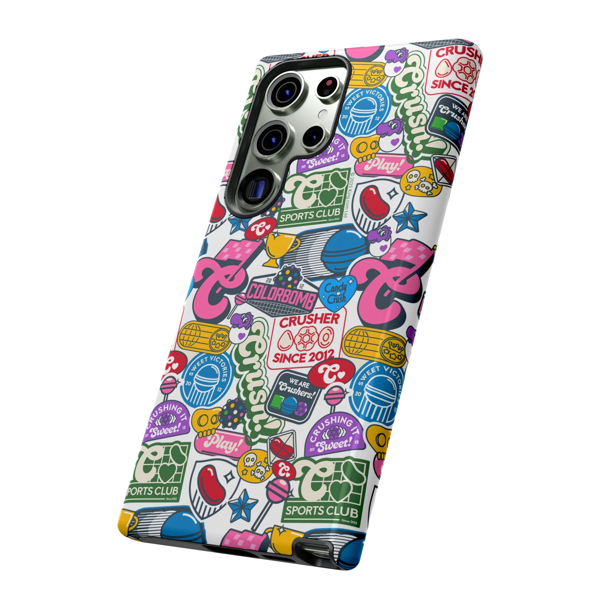 Candy Crush Sports Club Patches Tough Phone Case - Image 49