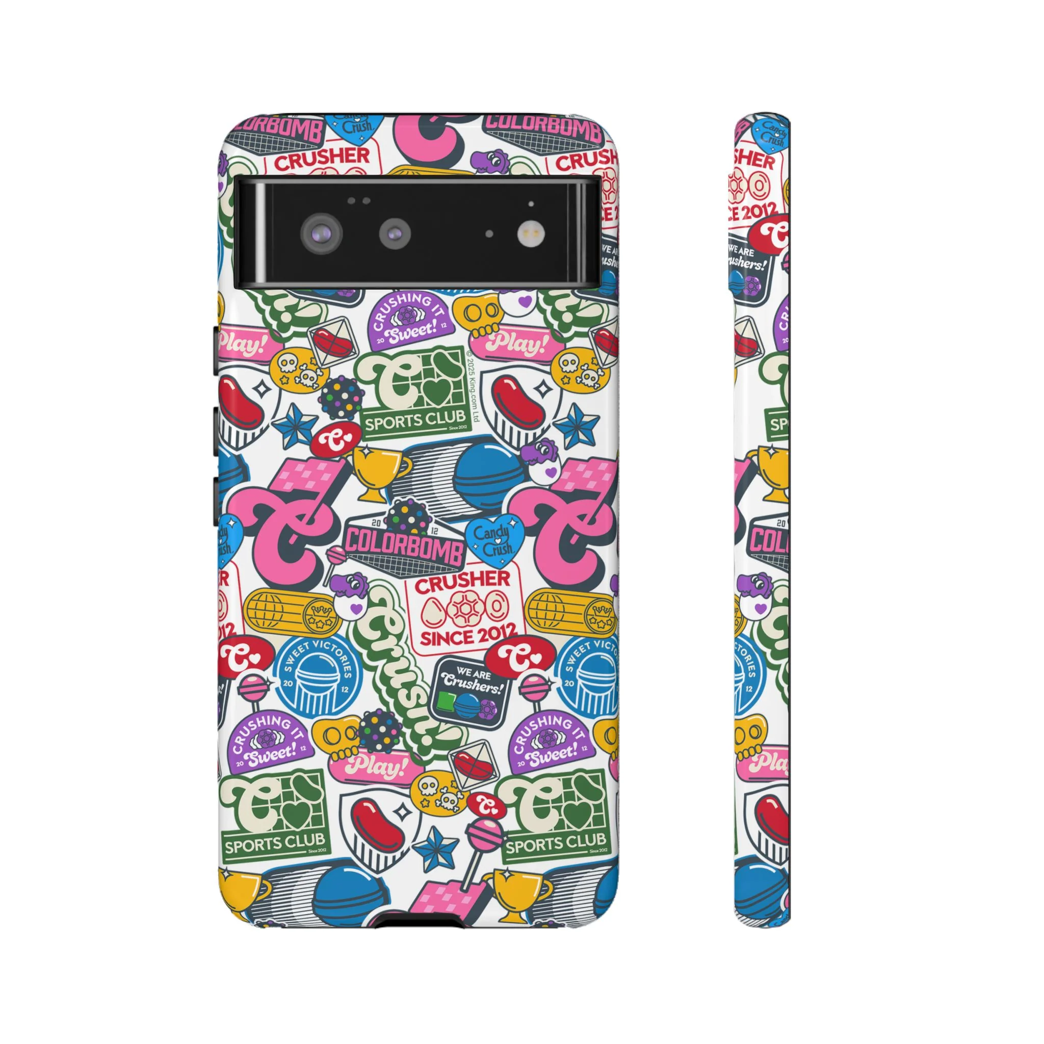 Candy Crush Sports Club Patches Tough Phone Case - Image 5