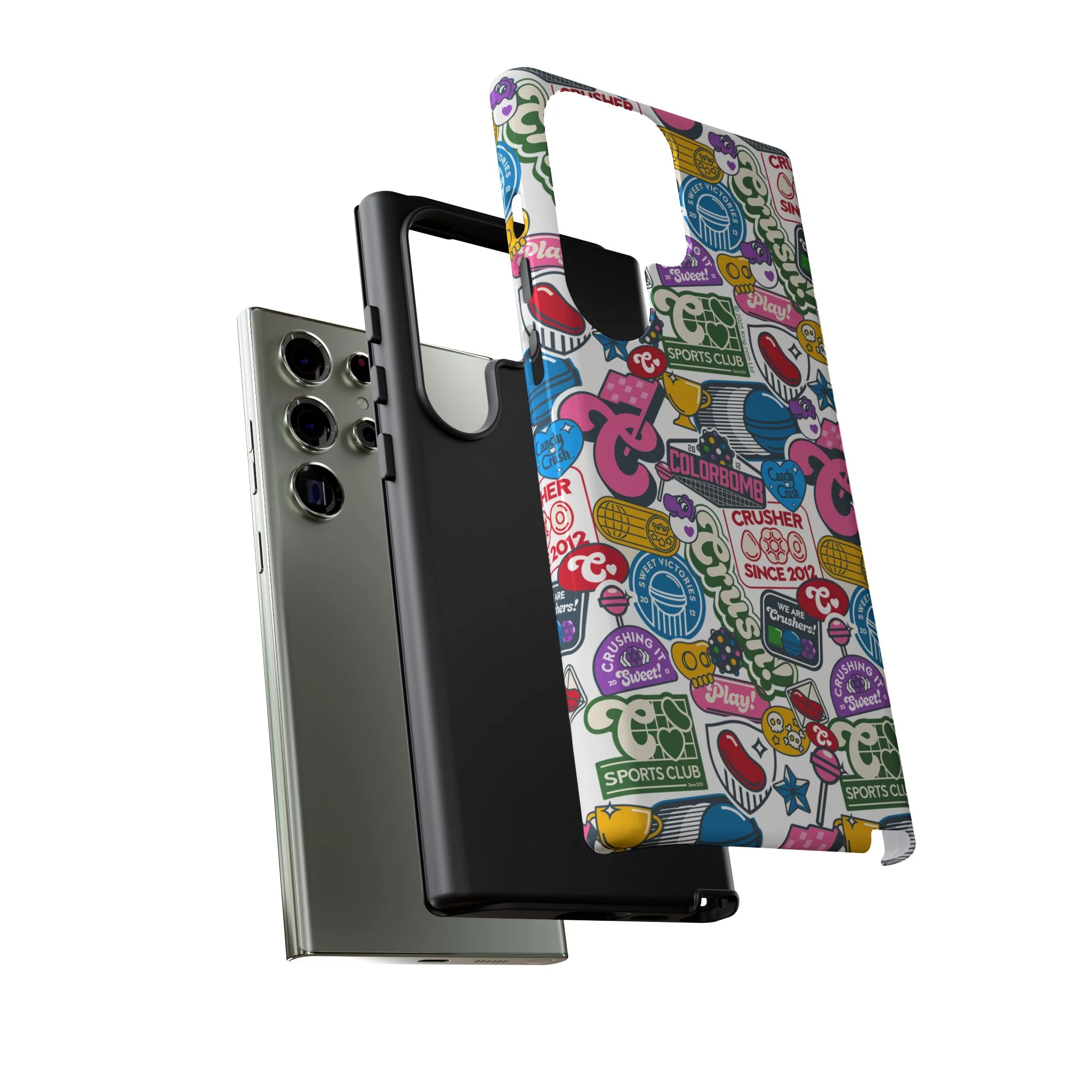 Candy Crush Sports Club Patches Tough Phone Case - Image 50