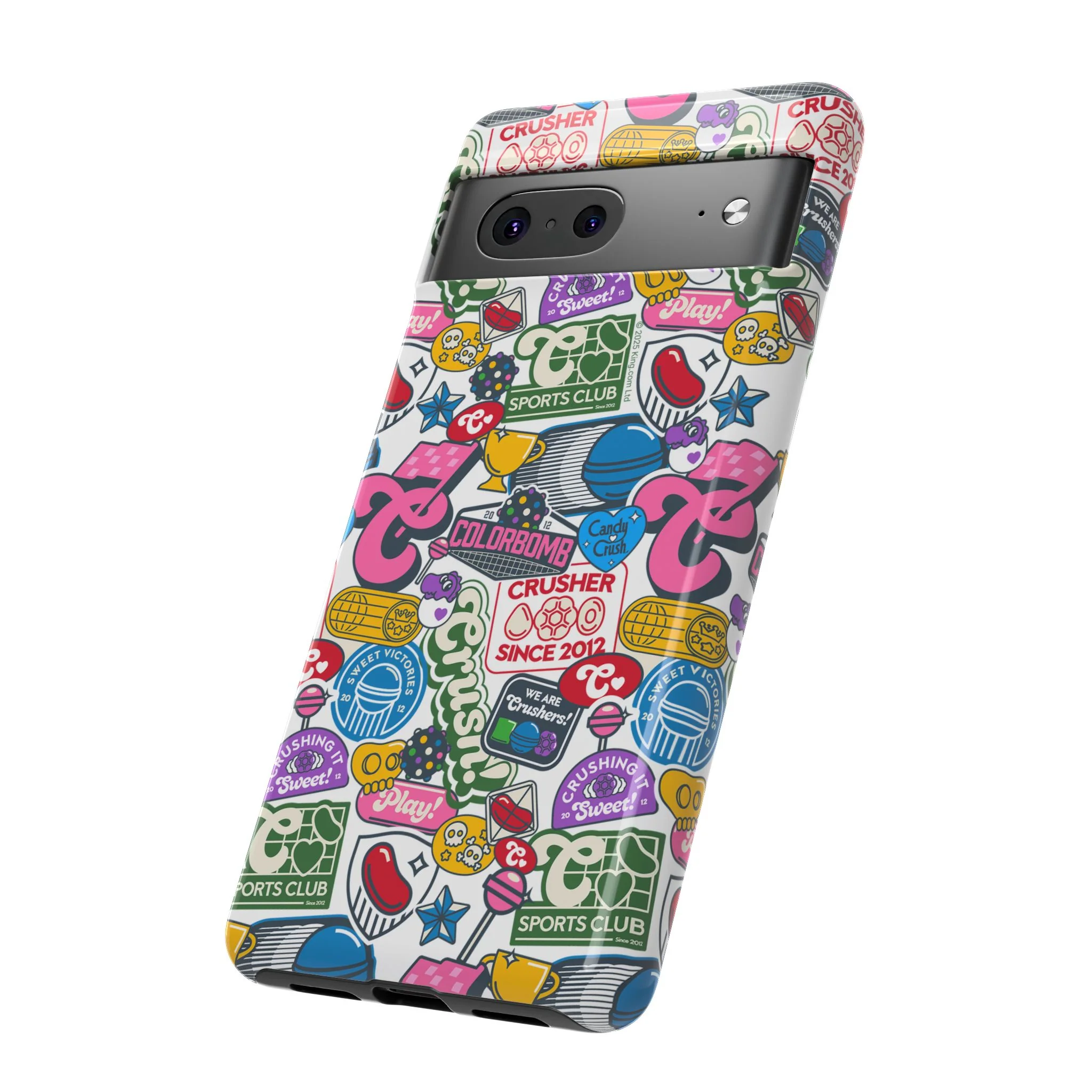 Candy Crush Sports Club Patches Tough Phone Case - Image 51