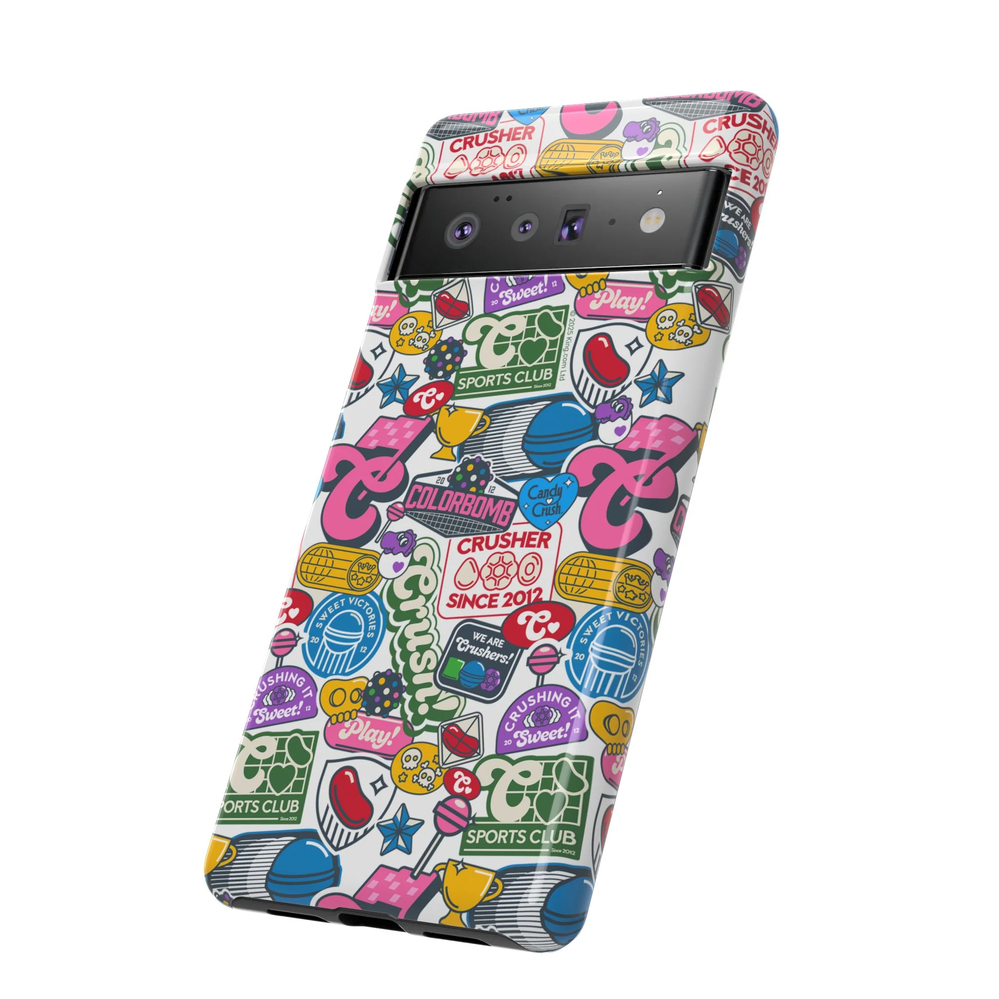 Candy Crush Sports Club Patches Tough Phone Case - Image 53