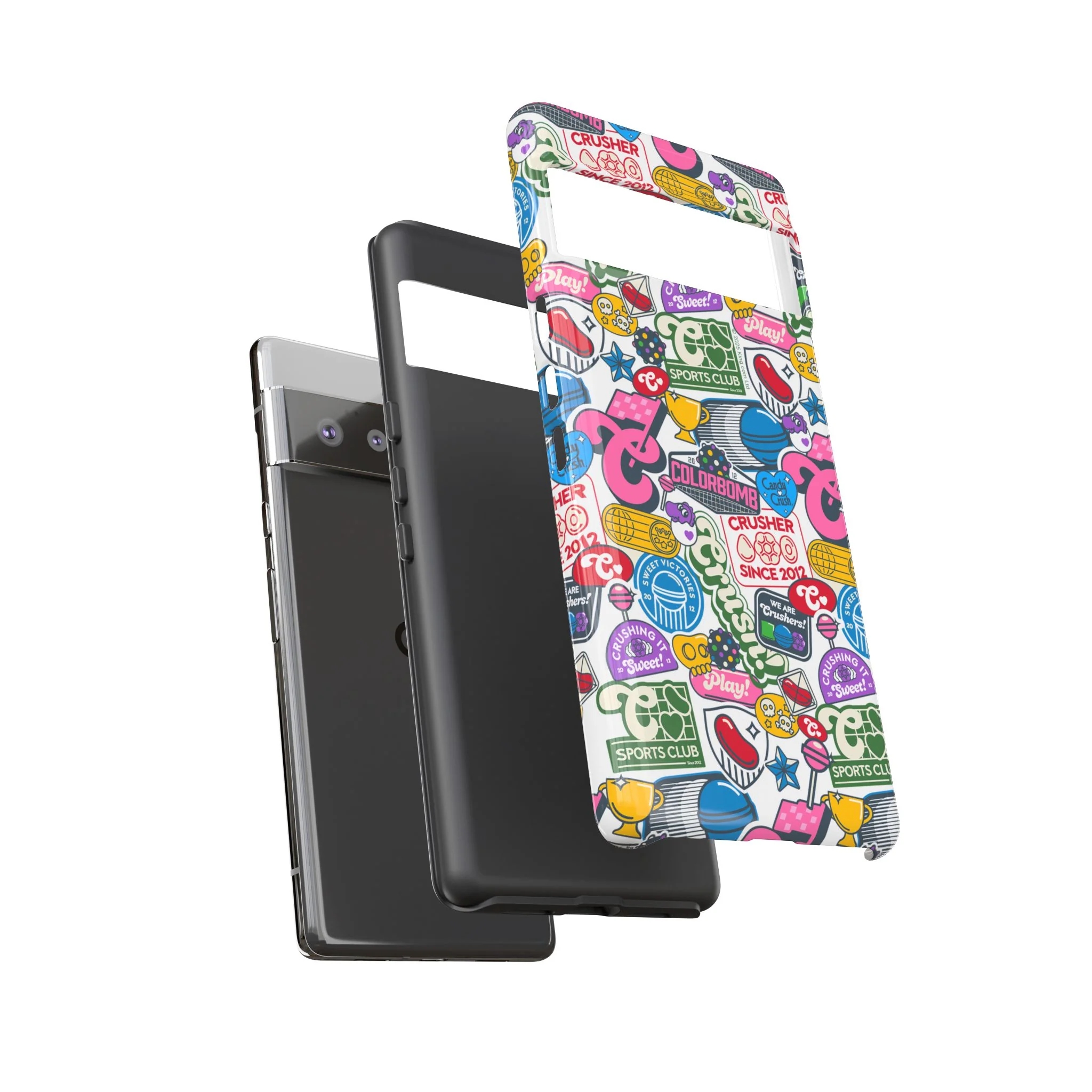 Candy Crush Sports Club Patches Tough Phone Case - Image 54