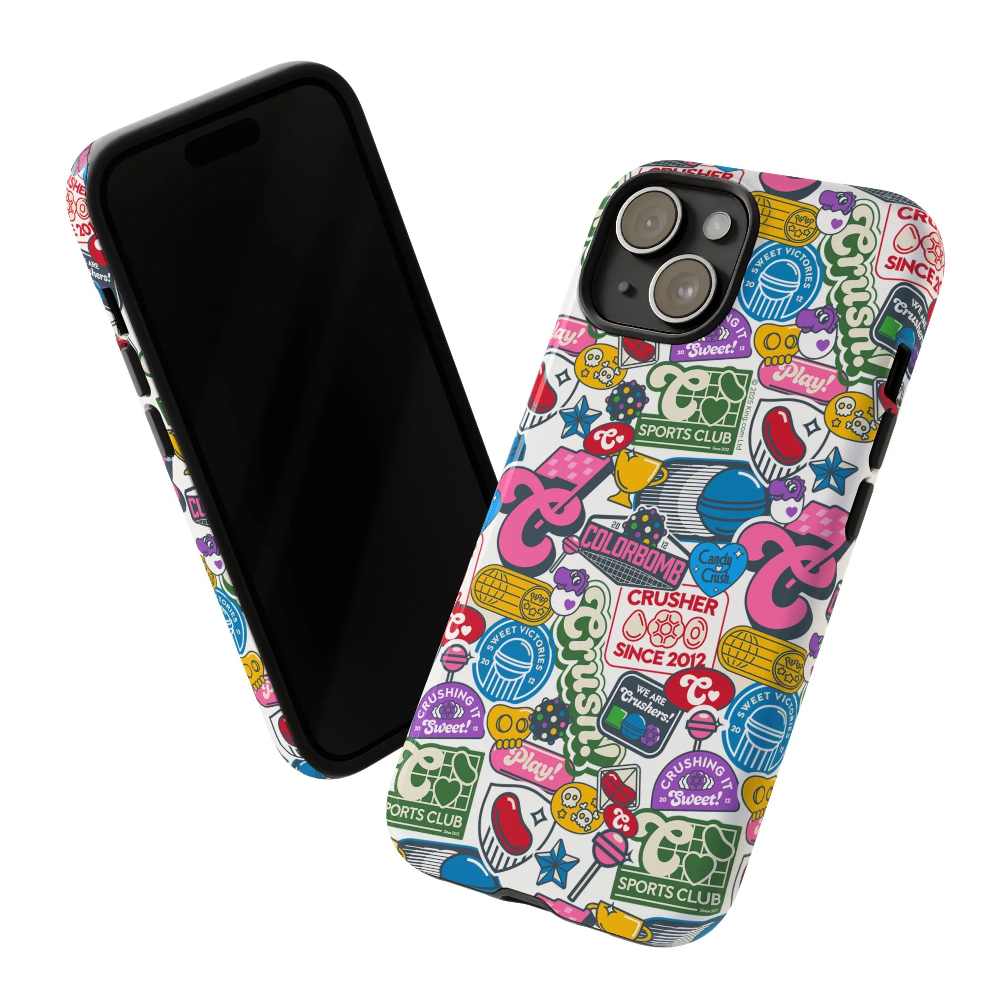 Candy Crush Sports Club Patches Tough Phone Case - Image 55