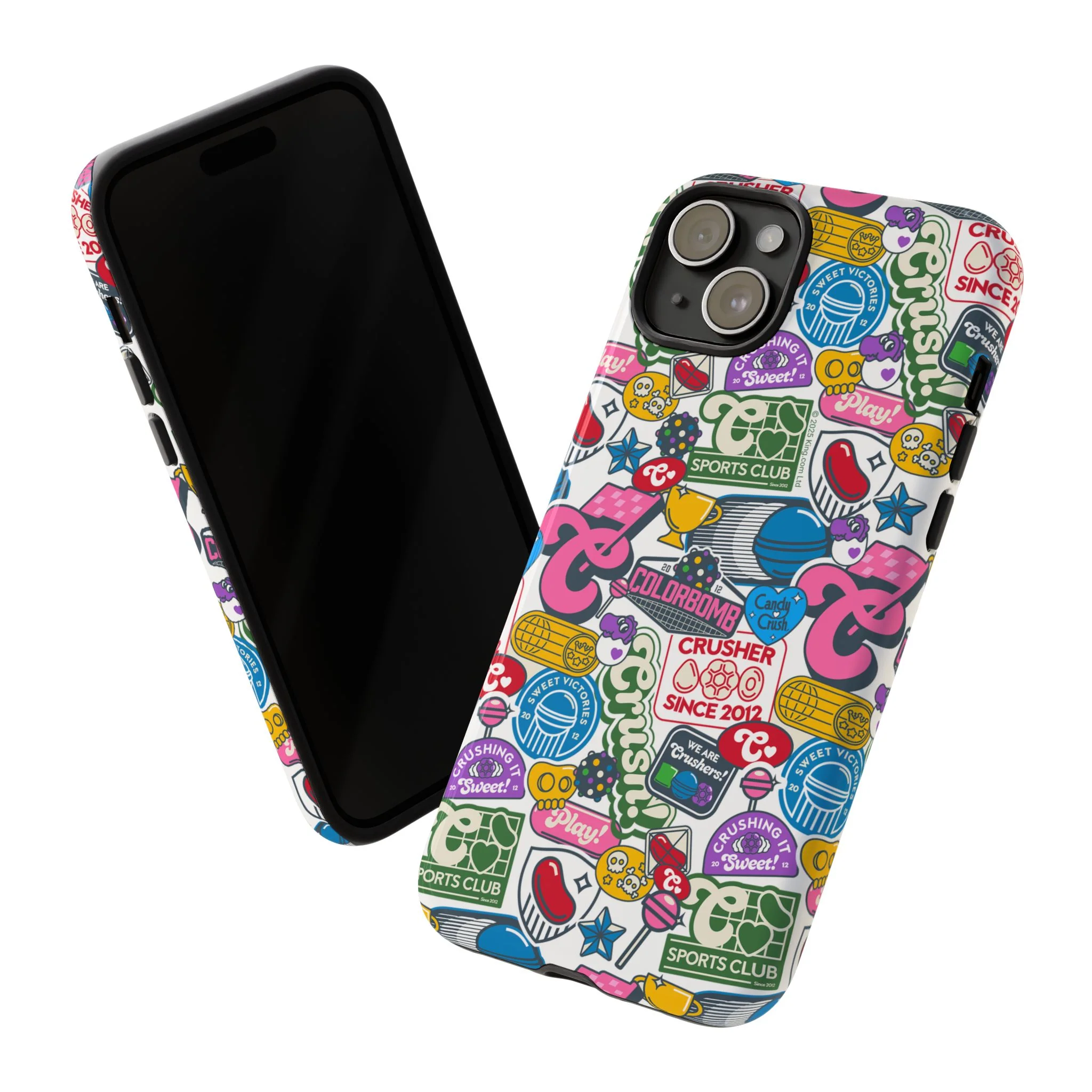 Candy Crush Sports Club Patches Tough Phone Case - Image 56