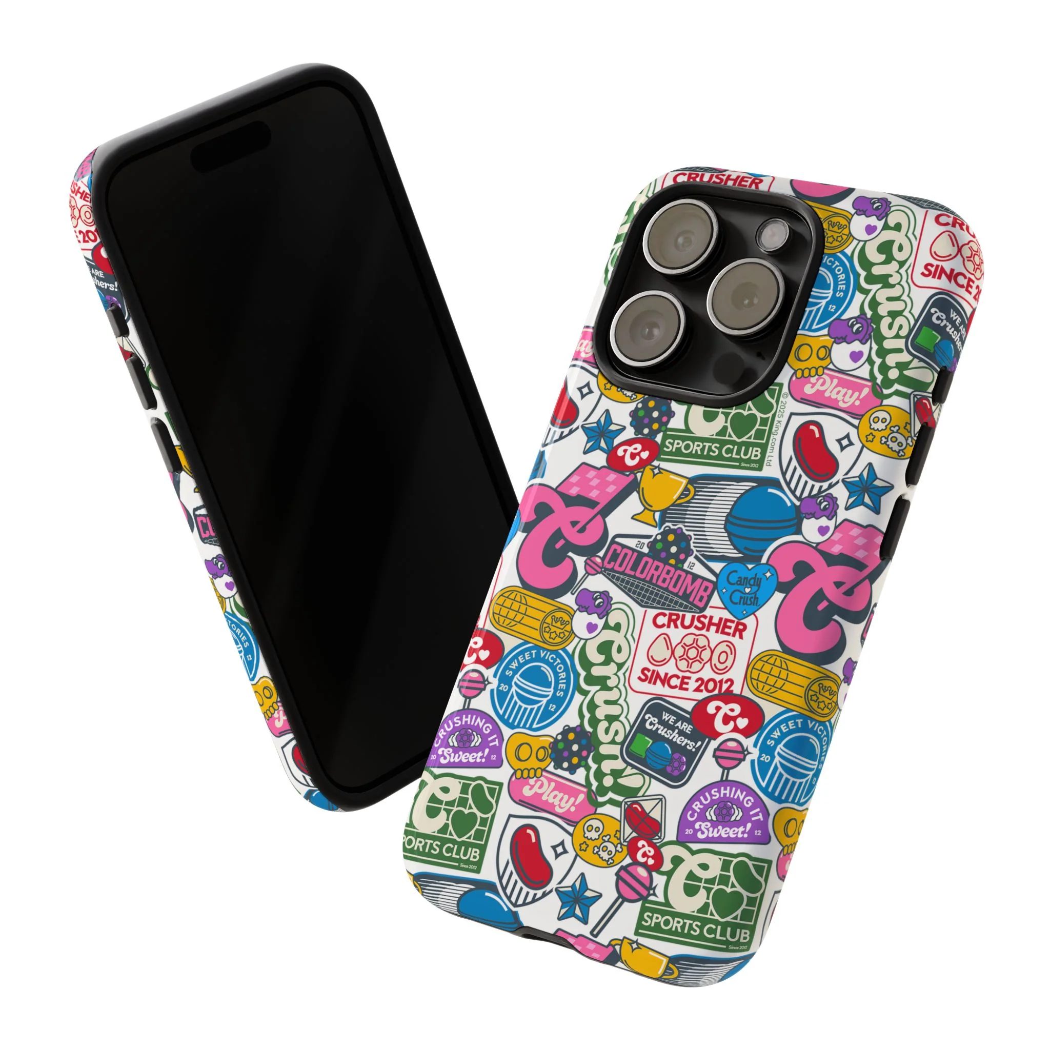 Candy Crush Sports Club Patches Tough Phone Case - Image 57