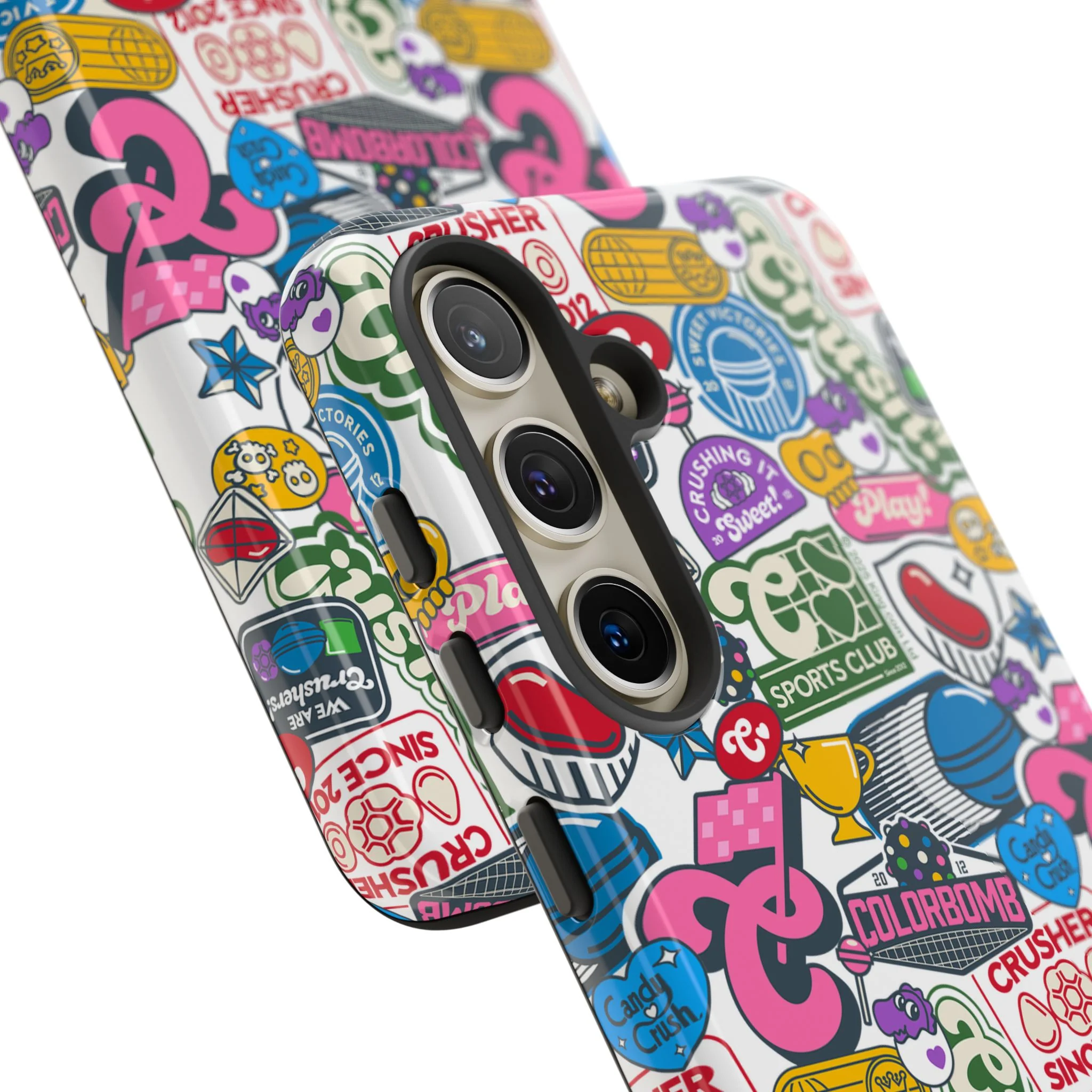 Candy Crush Sports Club Patches Tough Phone Case - Image 59