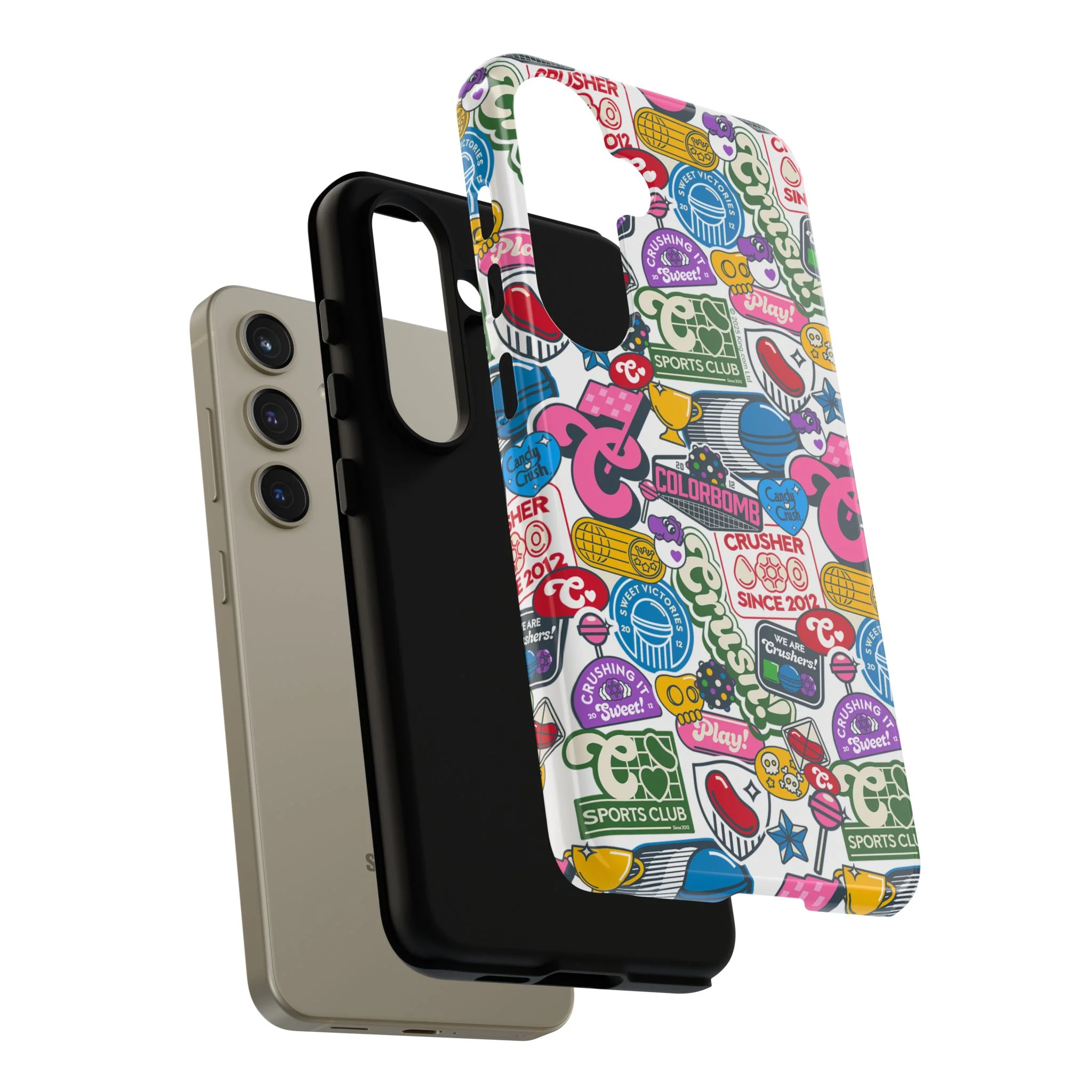 Candy Crush Sports Club Patches Tough Phone Case - Image 61