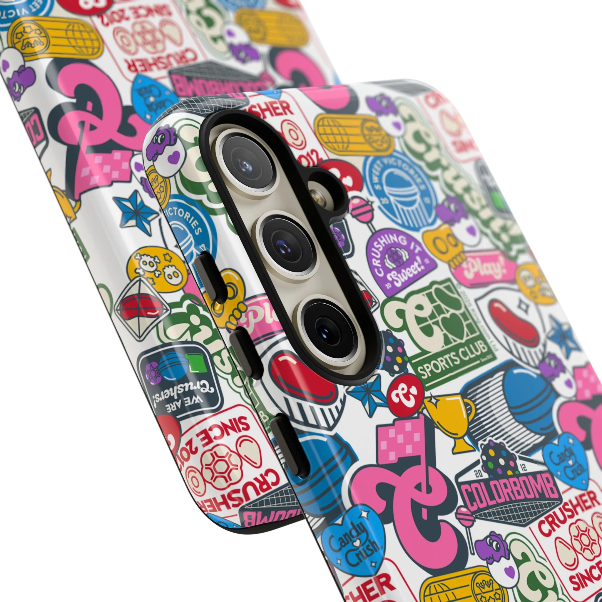 Candy Crush Sports Club Patches Tough Phone Case - Image 62