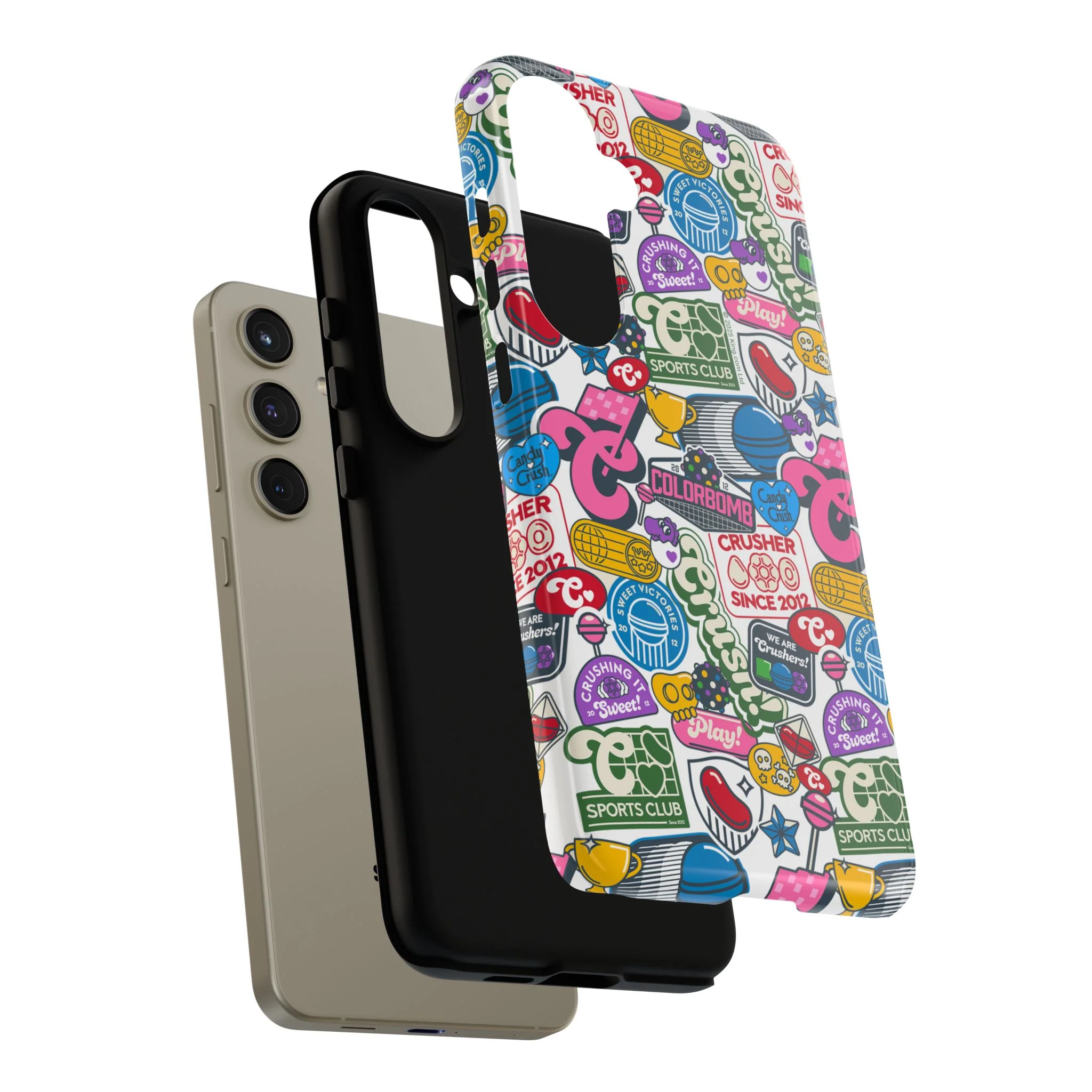 Candy Crush Sports Club Patches Tough Phone Case - Image 64
