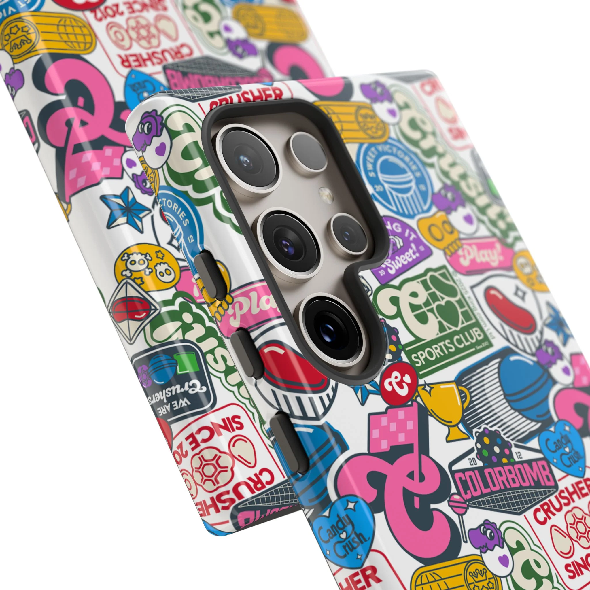 Candy Crush Sports Club Patches Tough Phone Case - Image 65
