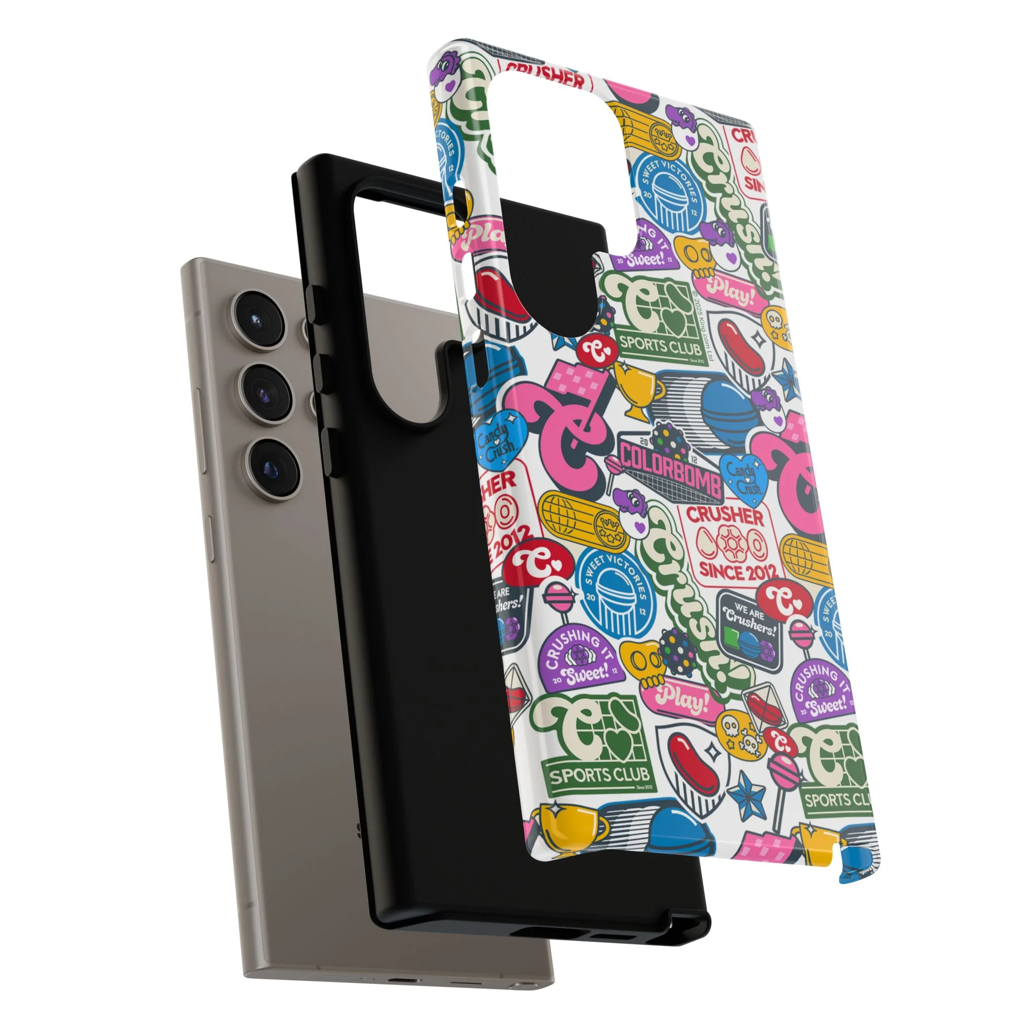 Candy Crush Sports Club Patches Tough Phone Case - Image 67