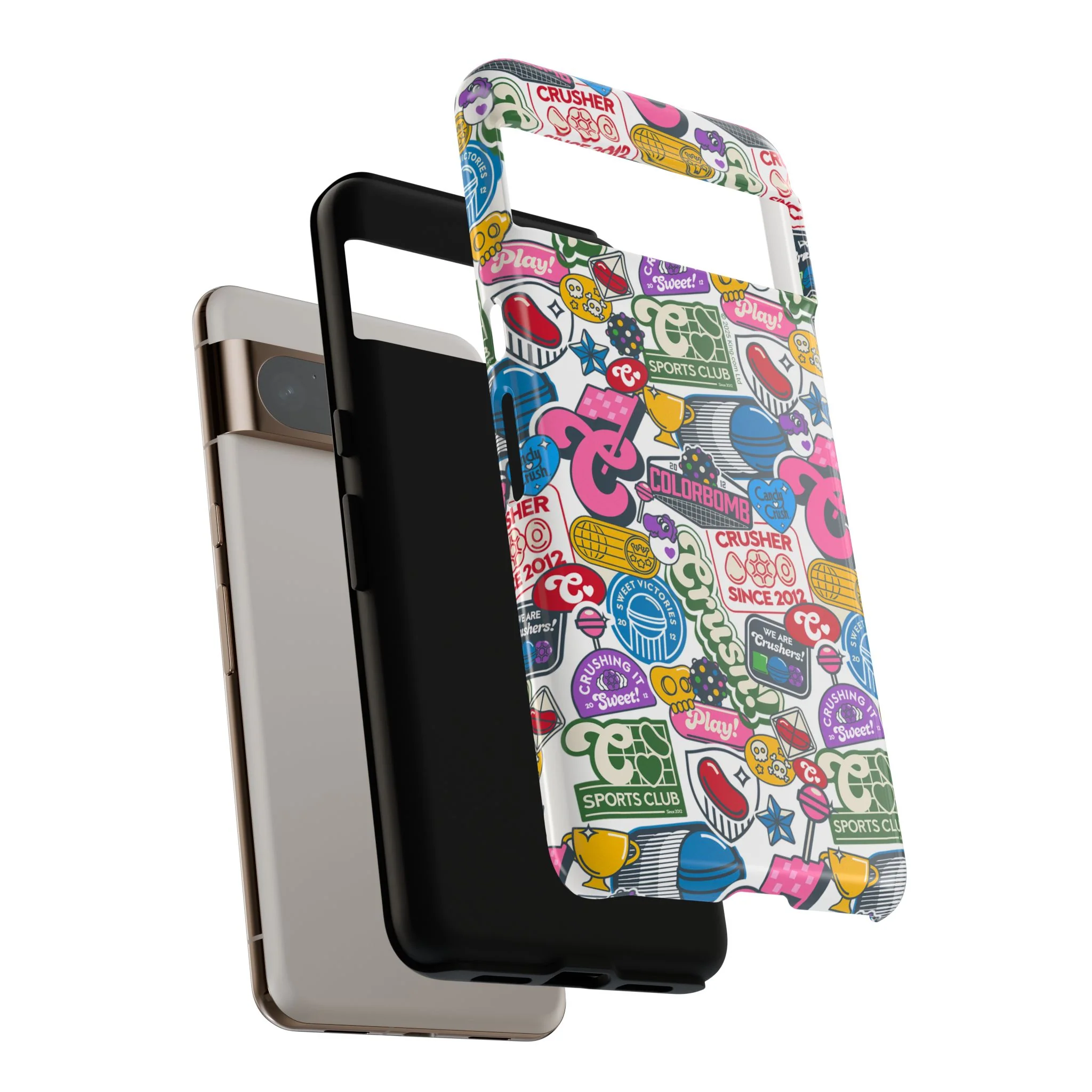 Candy Crush Sports Club Patches Tough Phone Case - Image 70