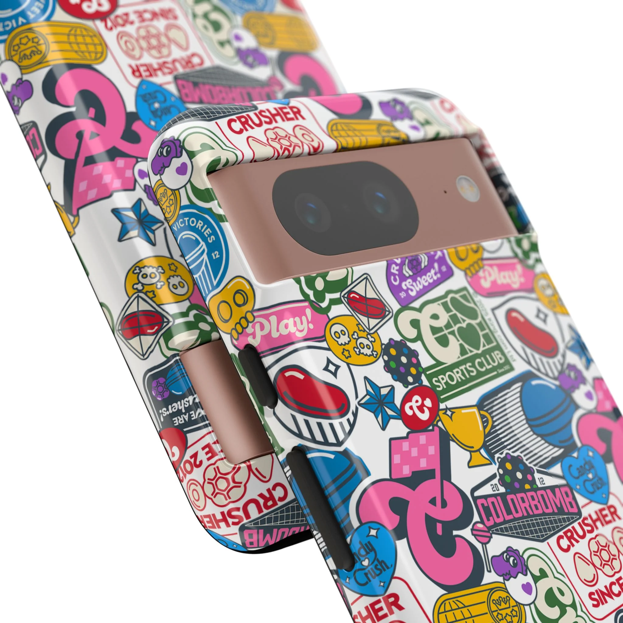 Candy Crush Sports Club Patches Tough Phone Case - Image 71