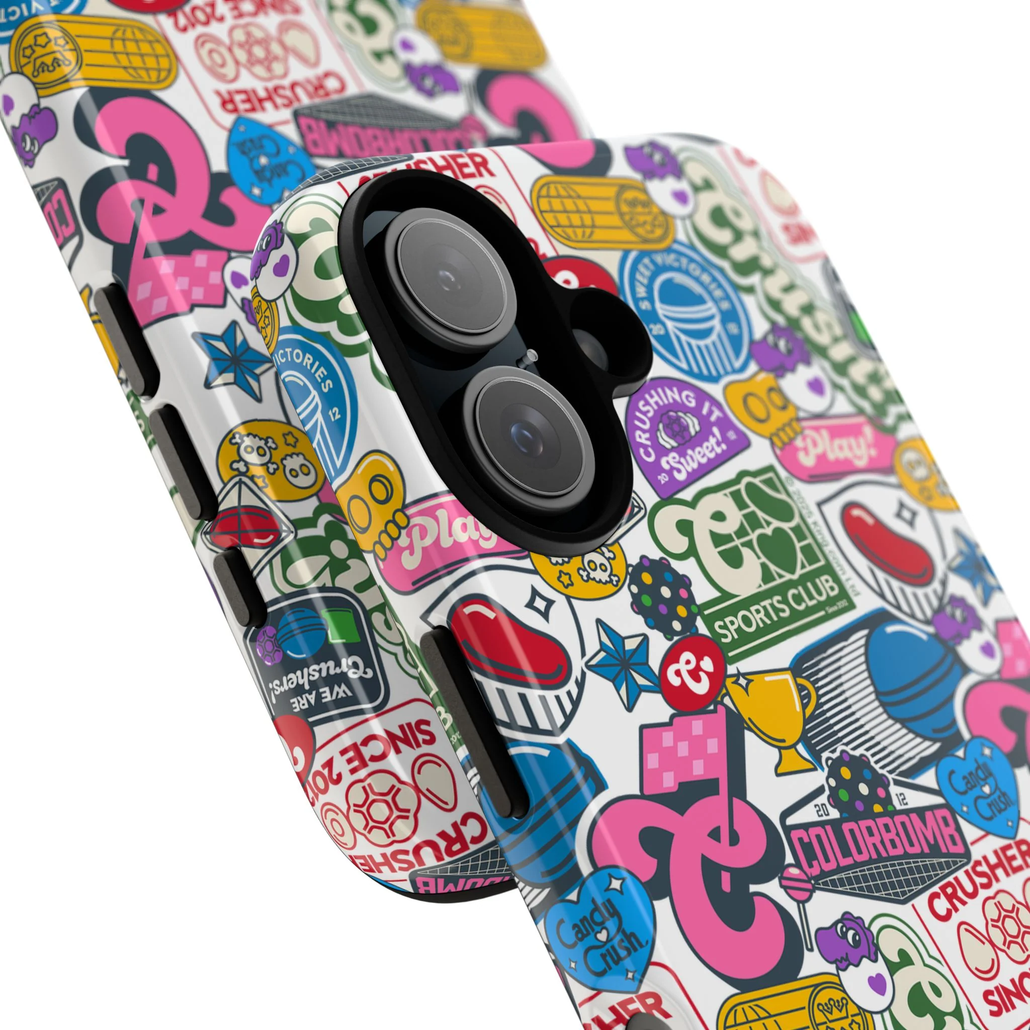 Candy Crush Sports Club Patches Tough Phone Case - Image 74