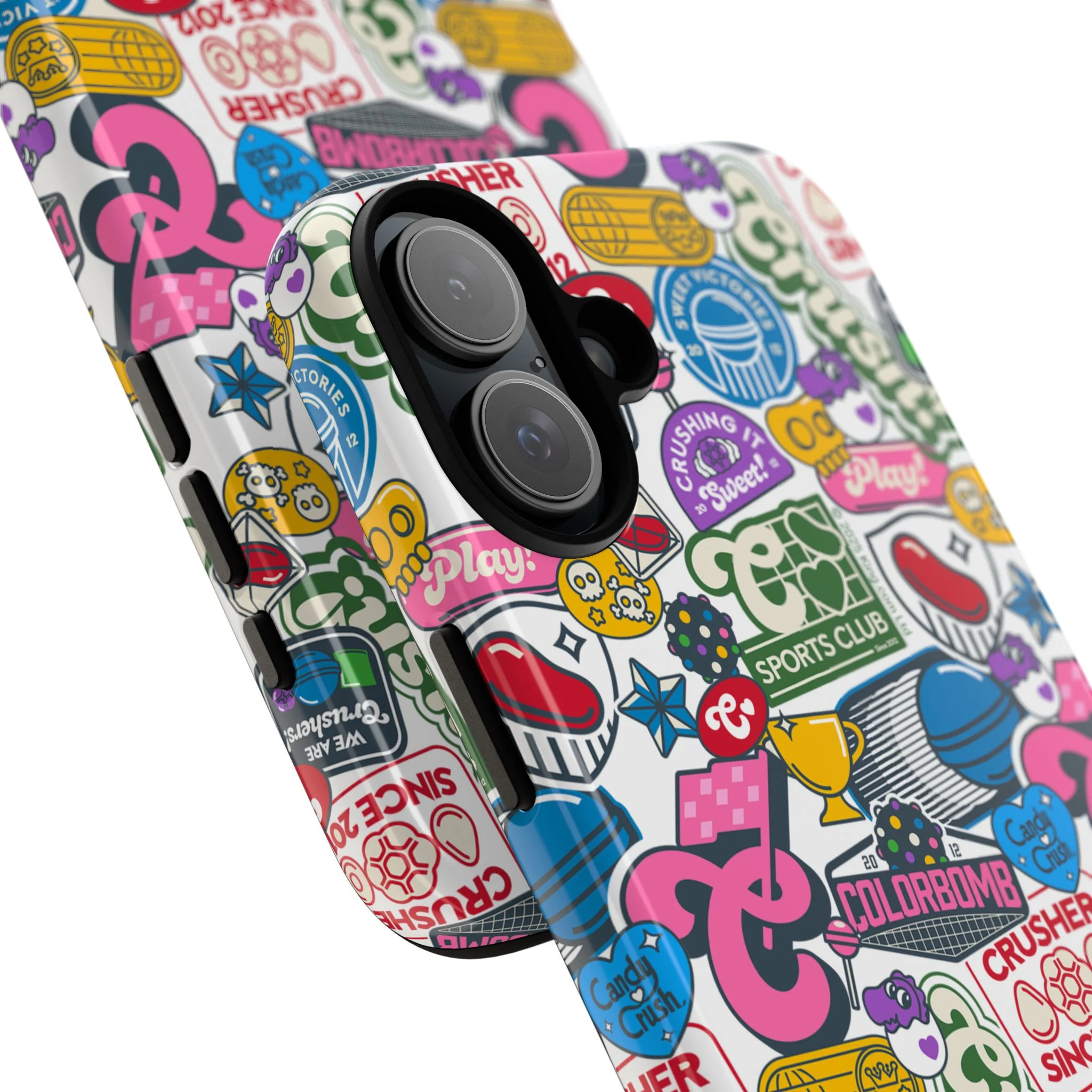 Candy Crush Sports Club Patches Tough Phone Case - Image 76