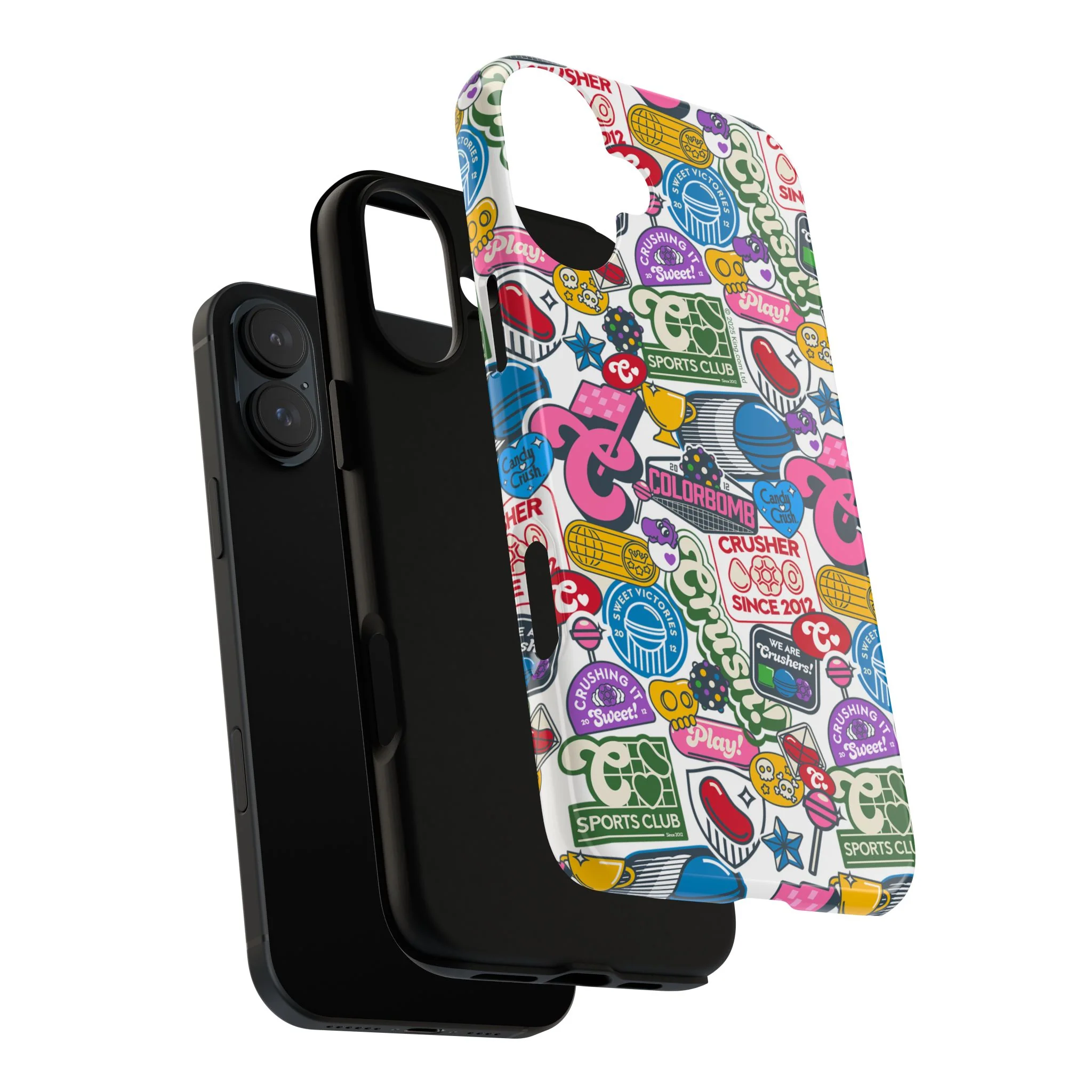 Candy Crush Sports Club Patches Tough Phone Case - Image 77