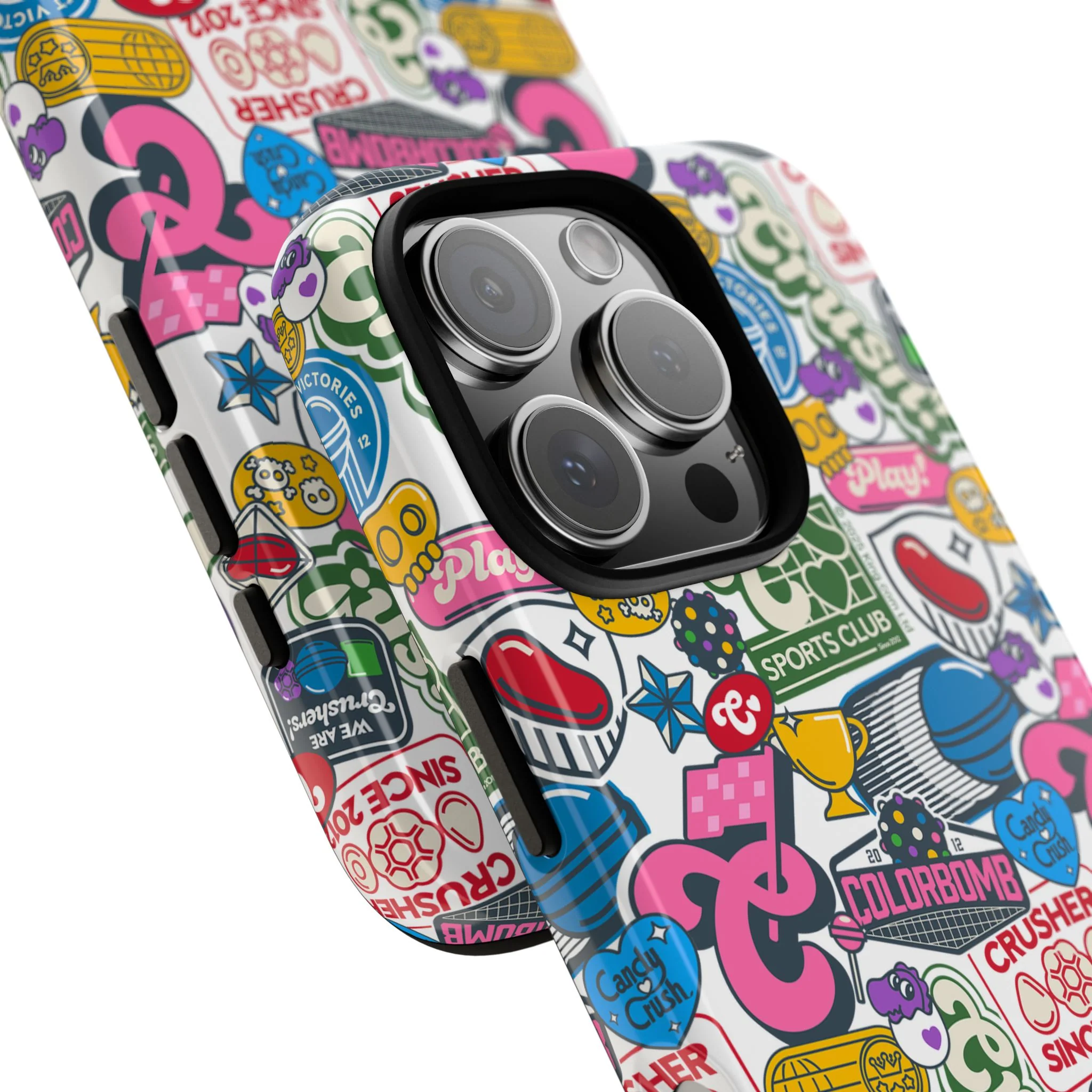 Candy Crush Sports Club Patches Tough Phone Case - Image 78