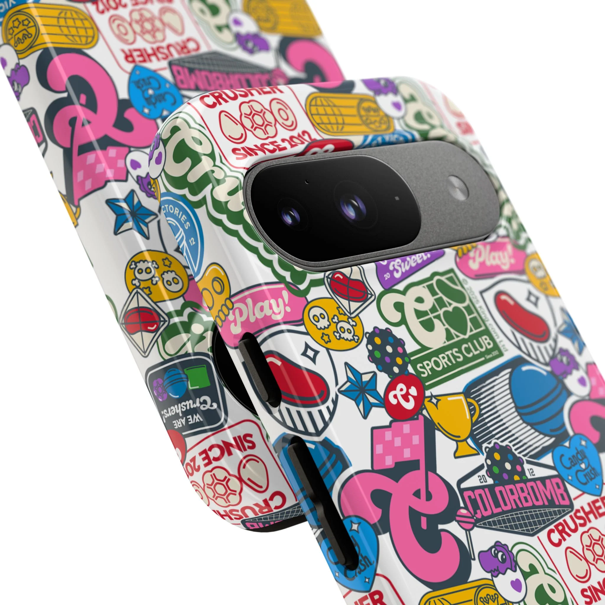 Candy Crush Sports Club Patches Tough Phone Case - Image 80