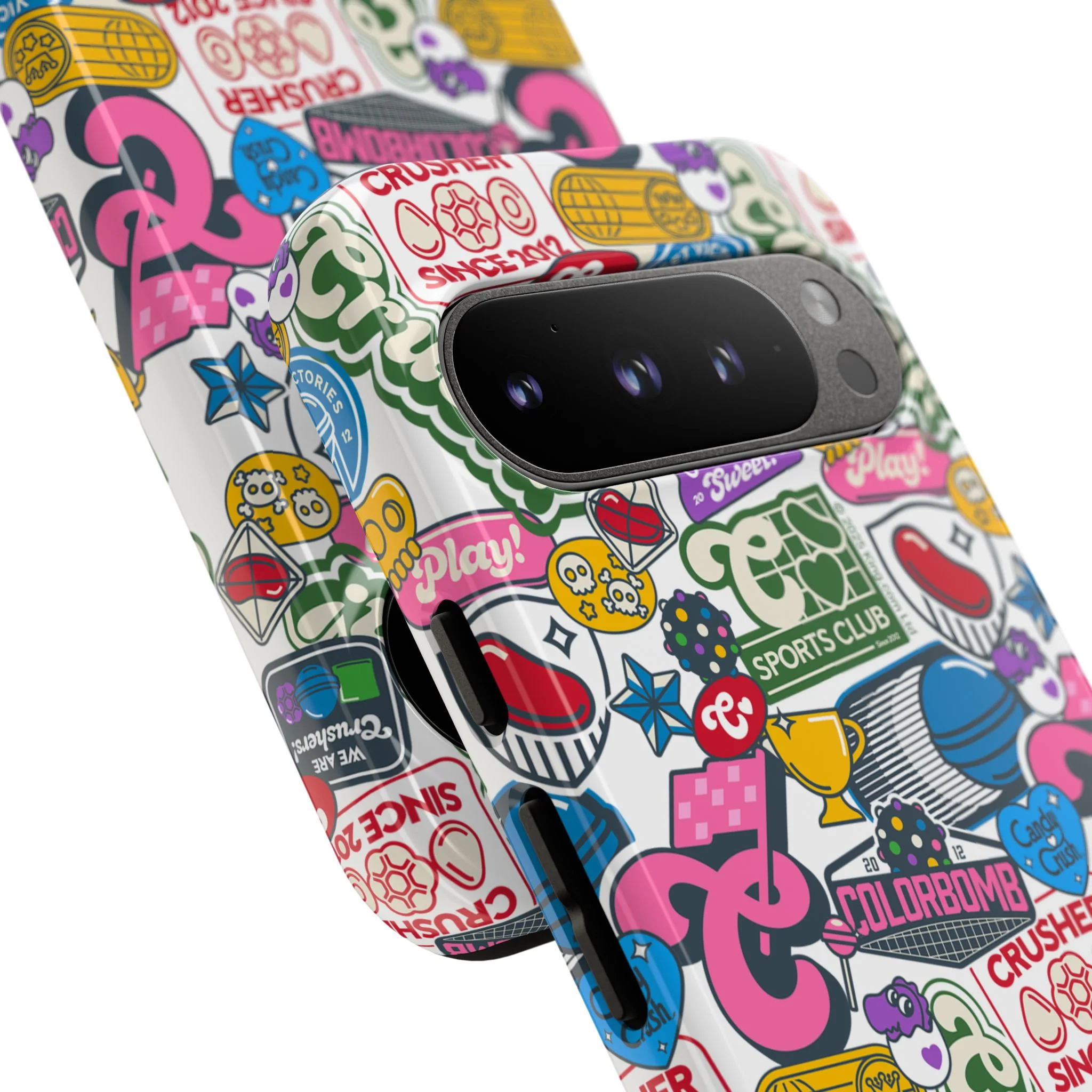 Candy Crush Sports Club Patches Tough Phone Case - Image 82